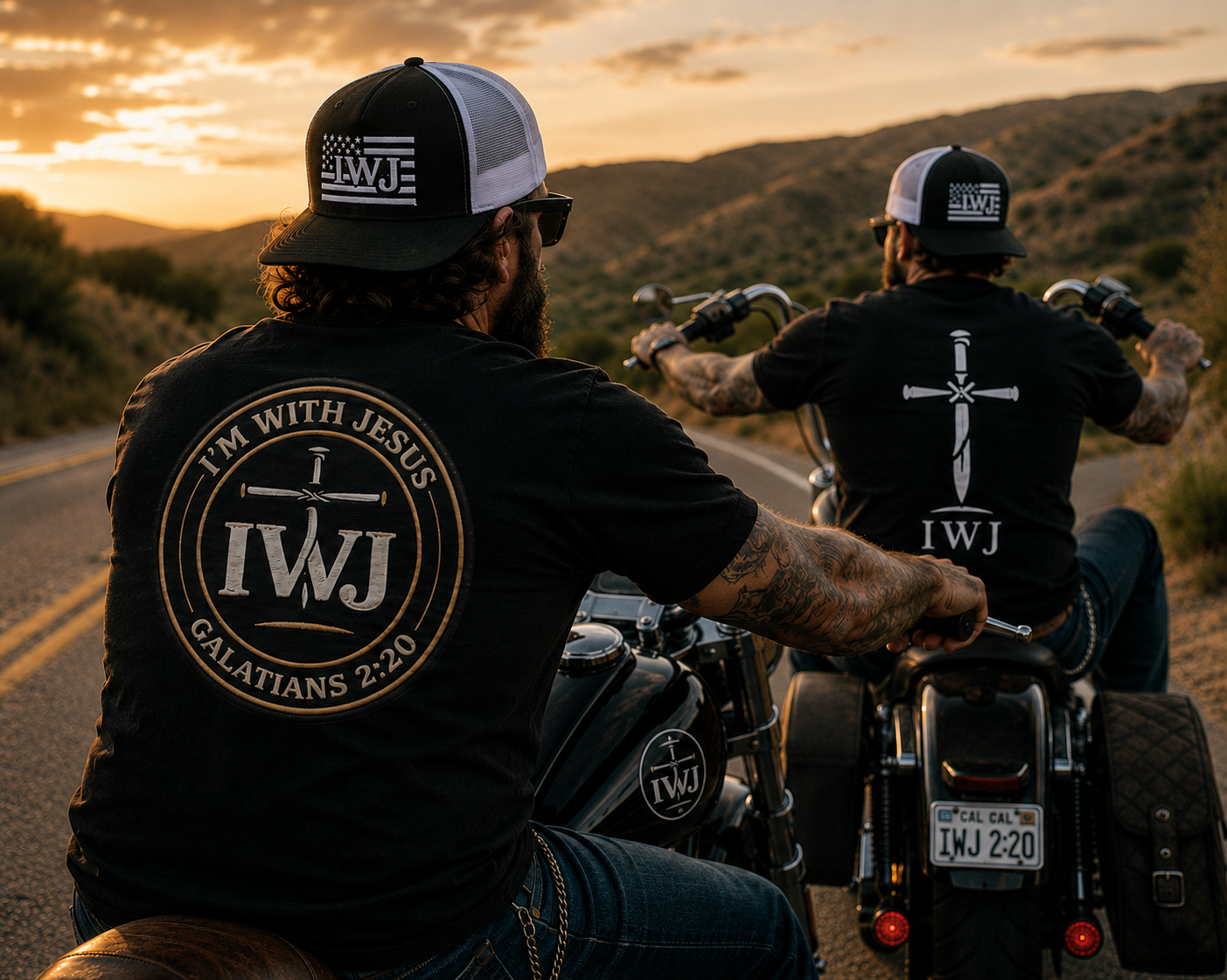 IWJ-FLag-Hat-Trucker-Hat-on-Bikes