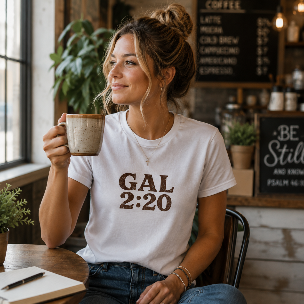 Womens GAL 220 front only coffee shop