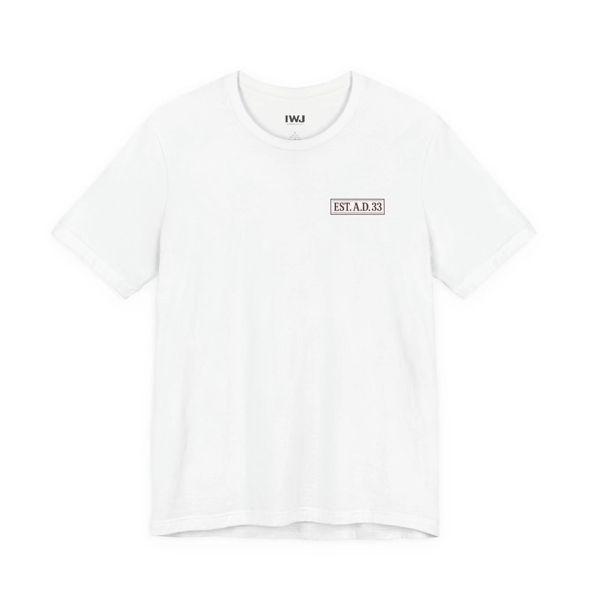 IWJ EST. A.D. 33 | I'm With Jesus Premium Christian T-Shirt - Image 3