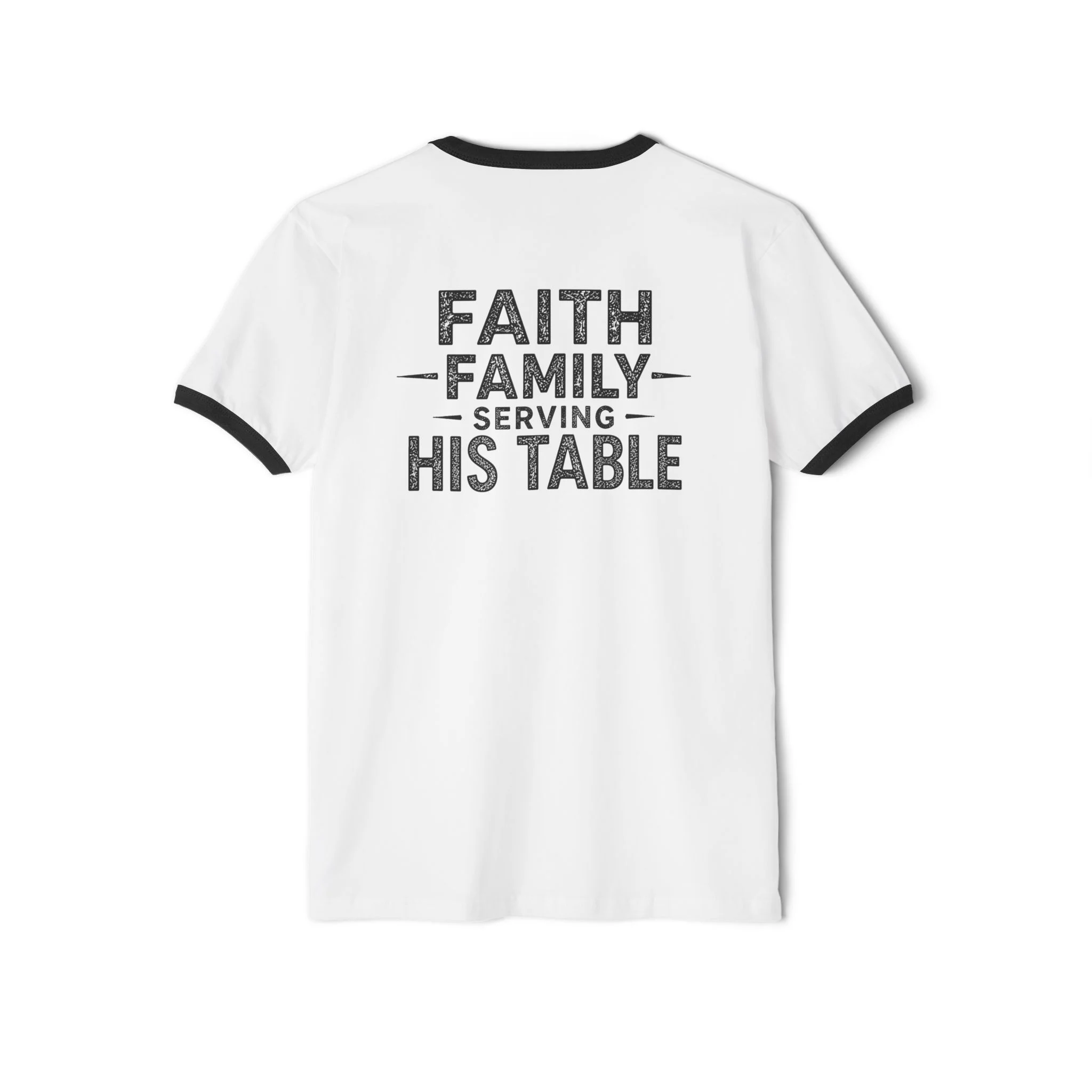 Fueling The Flock Ringer | IWJ Faith Family Serving His Table Tee | Christian Ministry Shirt - Image 7