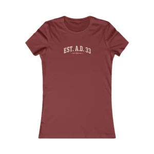Women's EST. A.D. 33 Vintage Distressed Tee | IWJ Heritage Collection