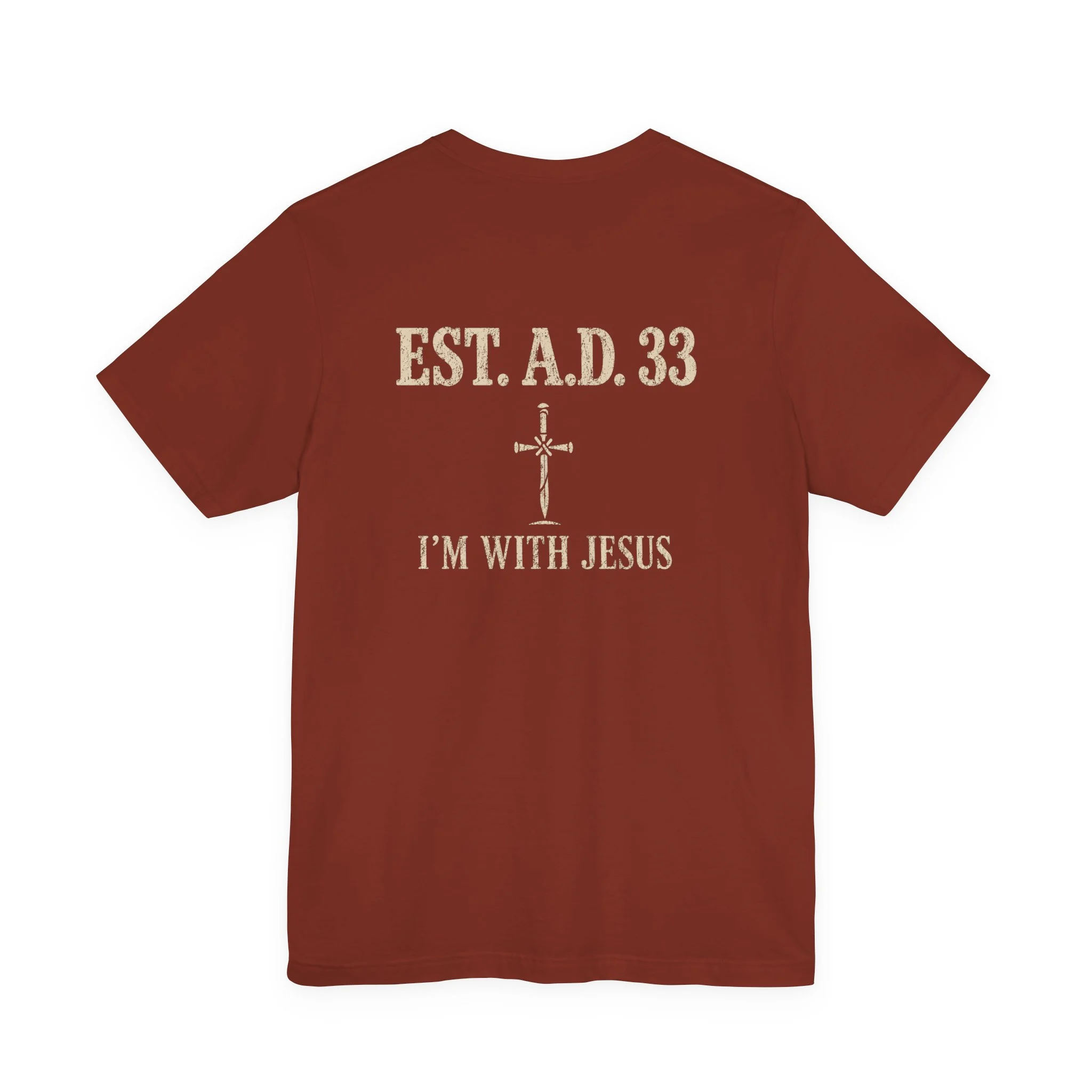 IWJ EST. A.D. 33 | I'm With Jesus Premium Christian T-Shirt