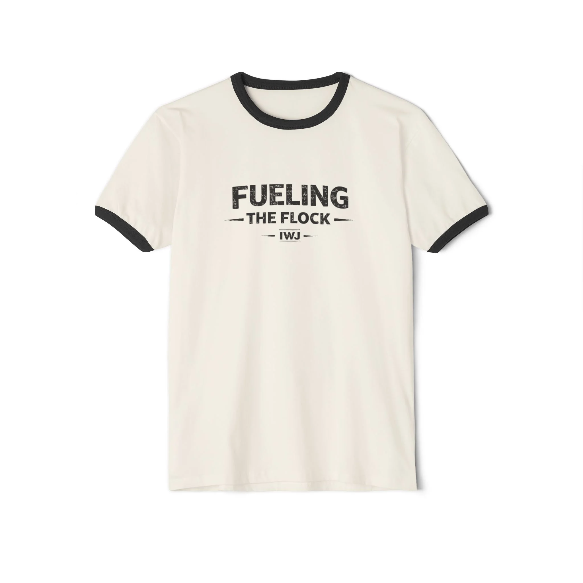Fueling The Flock Ringer | IWJ Faith Family Serving His Table Tee | Christian Ministry Shirt - Image 4