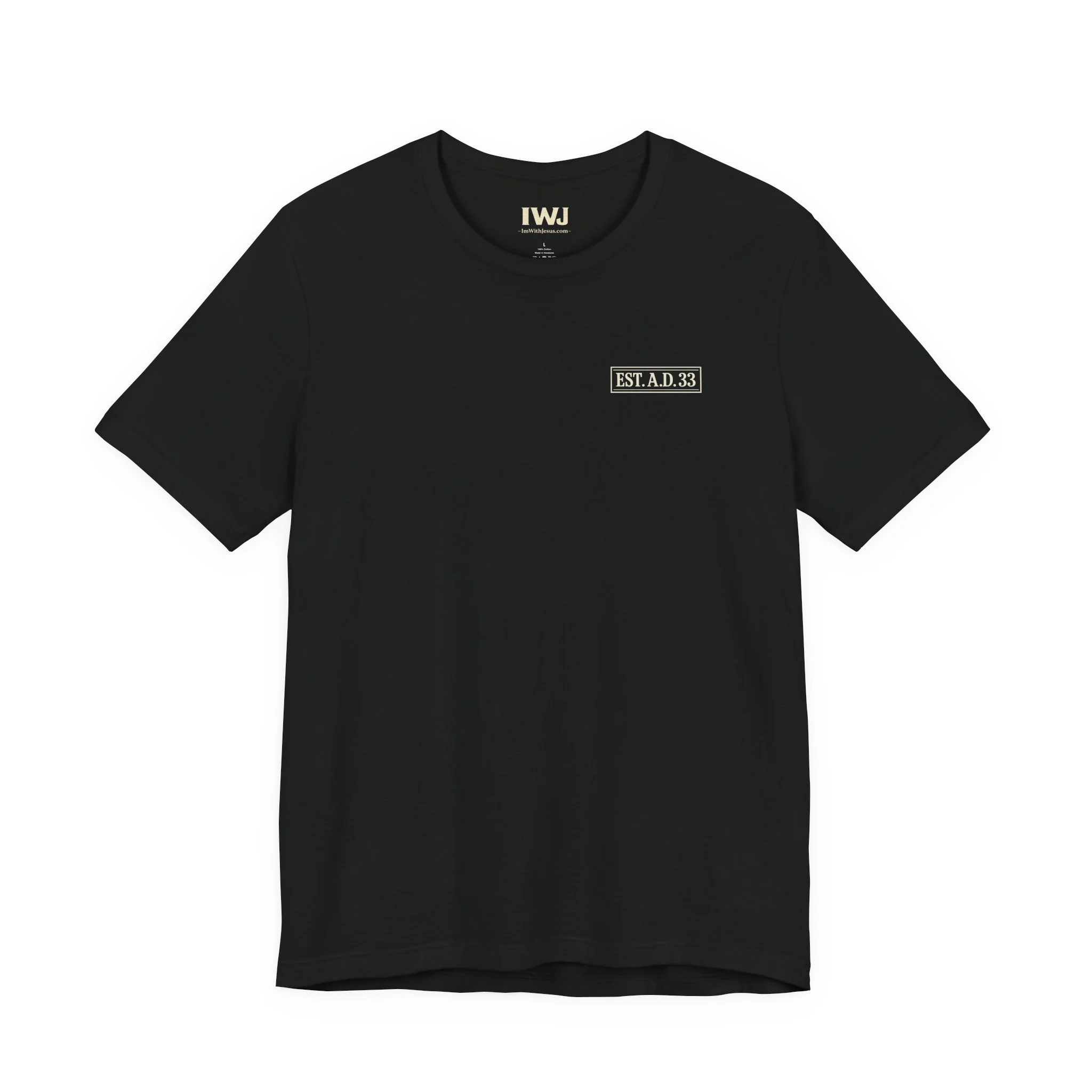 IWJ EST. A.D. 33 | I'm With Jesus Premium Christian T-Shirt - Image 5