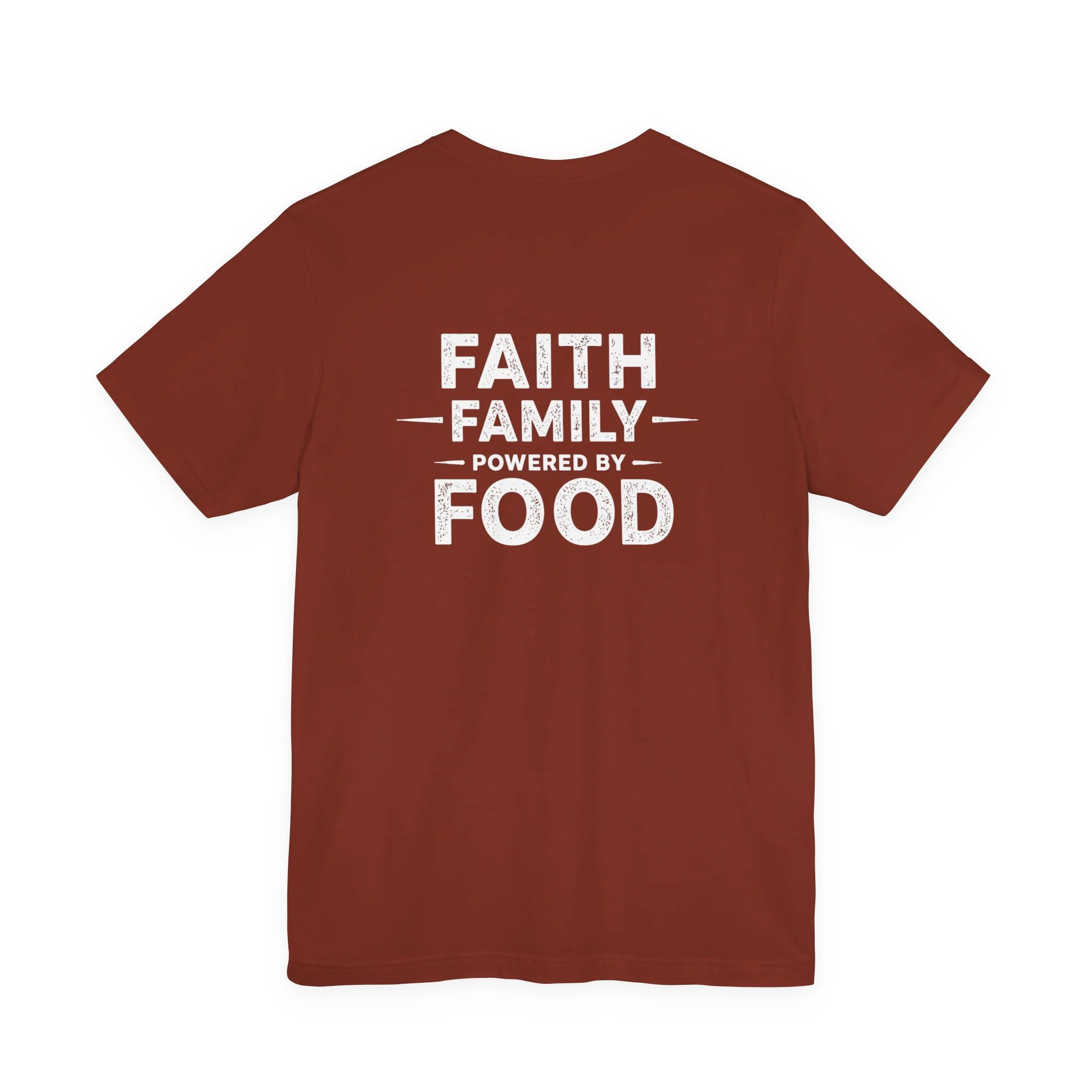Fueling The Flock | IWJ Faith Family Powered By Food Tee | Cooking Shirt - Image 6
