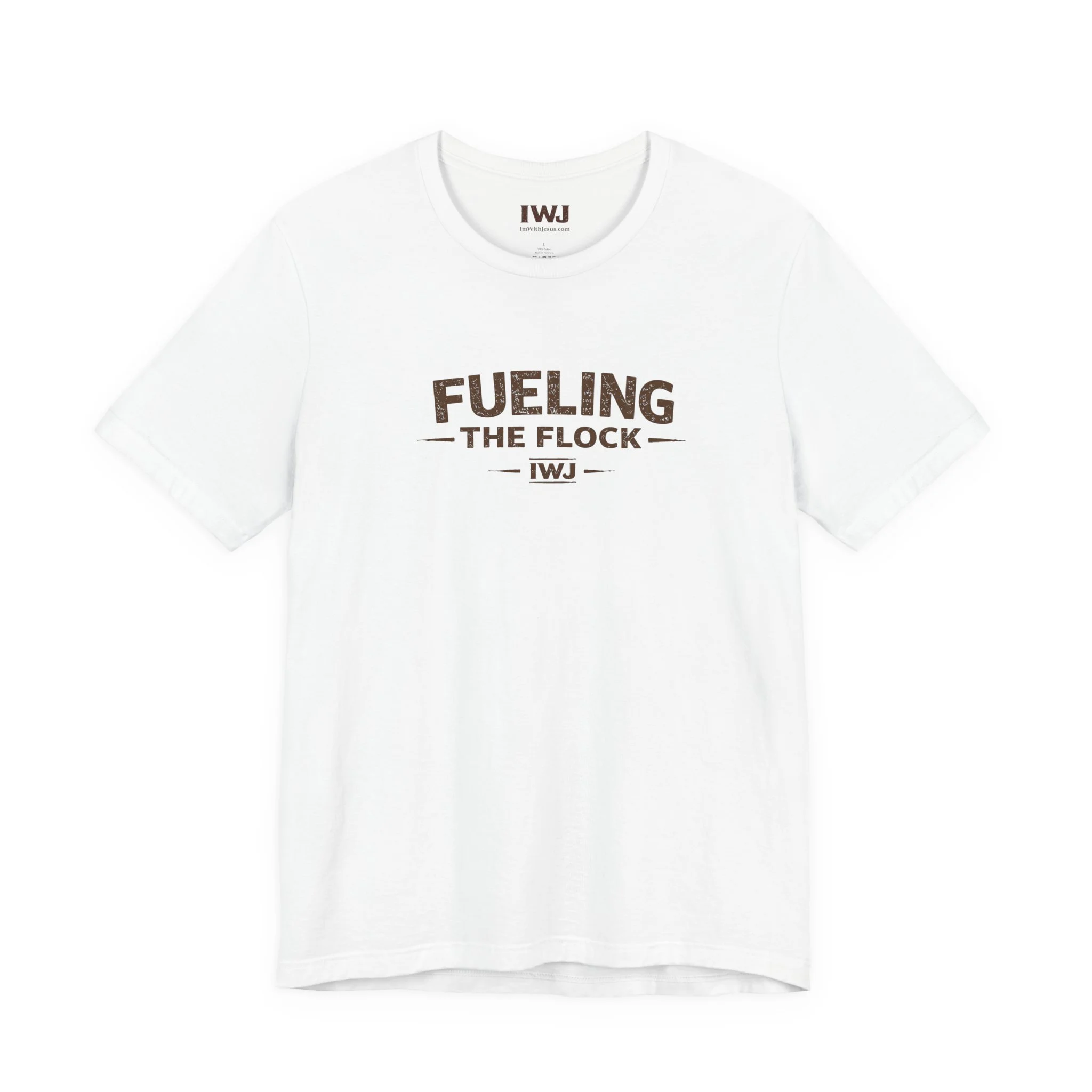 Fueling The Flock | IWJ Faith Family Powered By Food Tee | Cooking Shirt - Image 3