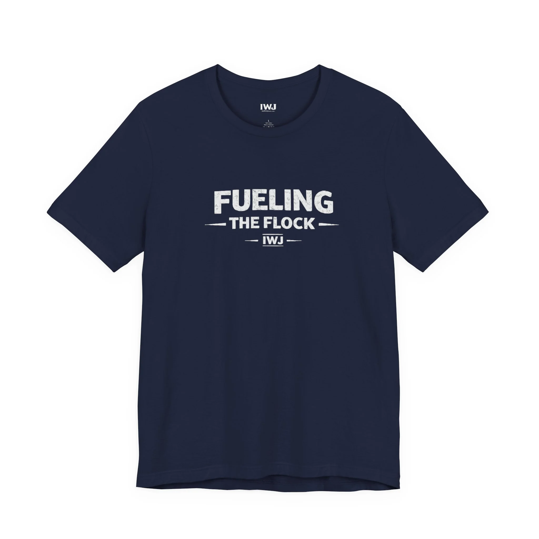 Fueling The Flock | IWJ Faith Family Powered By Food Tee | Cooking Shirt - Image 7