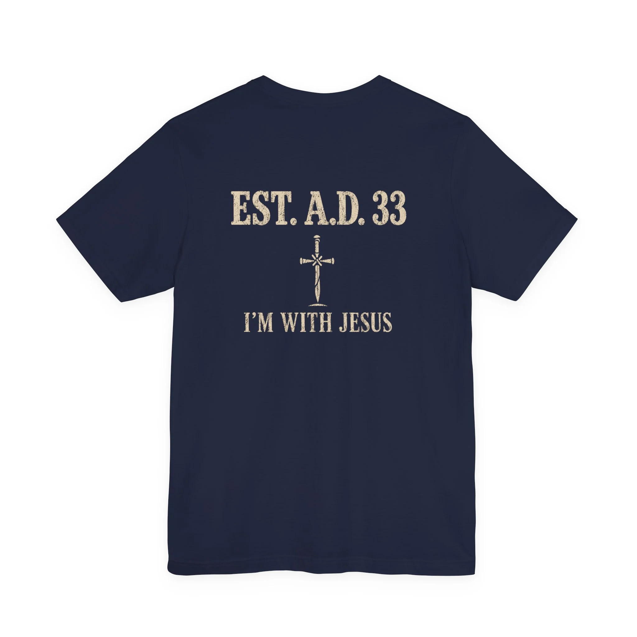 IWJ EST. A.D. 33 | I'm With Jesus Premium Christian T-Shirt - Image 8