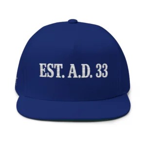 IWJ EST. A.D. 33 Snapback Hat | Cream Embroidered Hat