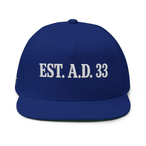 IWJ EST. A.D. 33 Snapback Hat | Cream Embroidered Hat