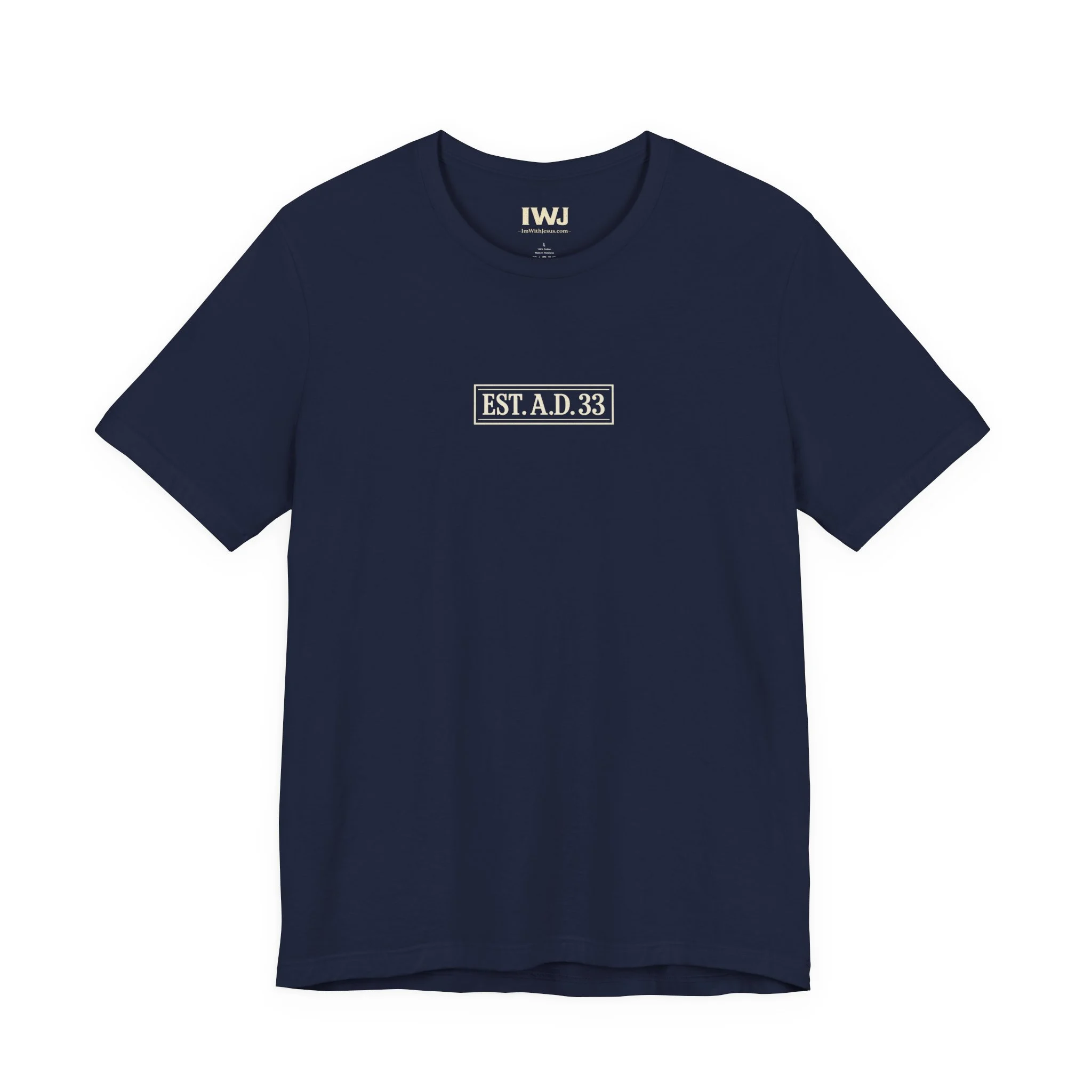 EST. A.D. 33 He Is Risen Christian T-Shirt | IWJ Faith Apparel - Image 2