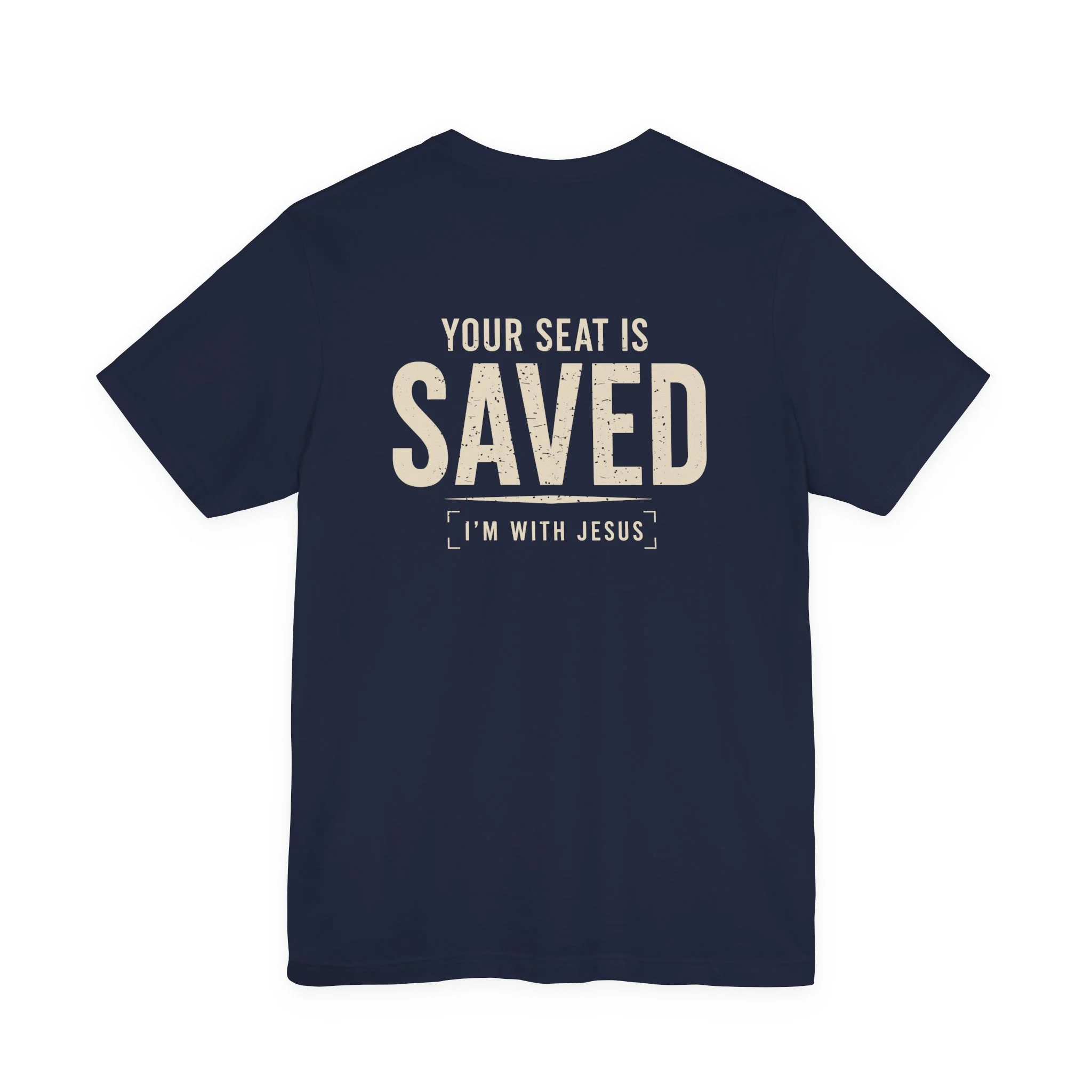 Your Seat Is Saved | IWJ Fueling the Flock™ Premium Christian Tee