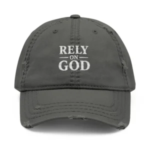 Rely on God Dad Hat | Premium Embroidered Cap | Rebekah Collection