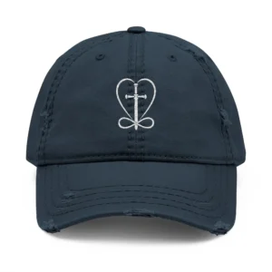 IWJ Signature Heart Dad Hat | Premium Embroidered Cap | Rebekah Line