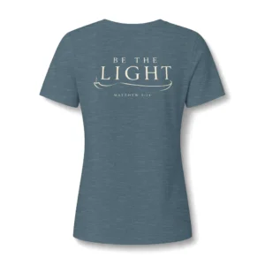 Be The Light Women's V-Neck Tee | IWJ Rebekah Line