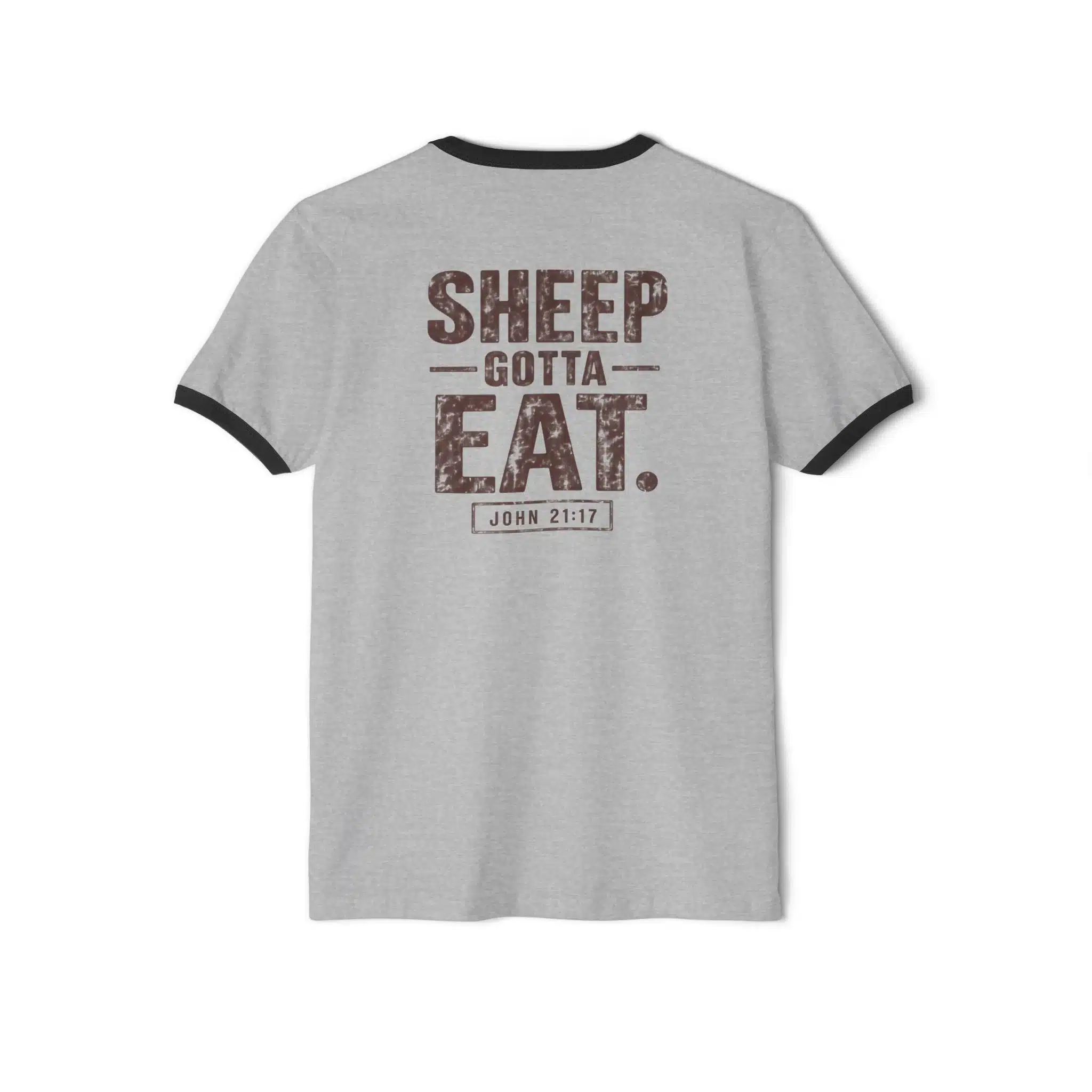 Fueling The Flock Sheep Gotta Eat T-Shirt | IWJ Ringer Tee - Image 5