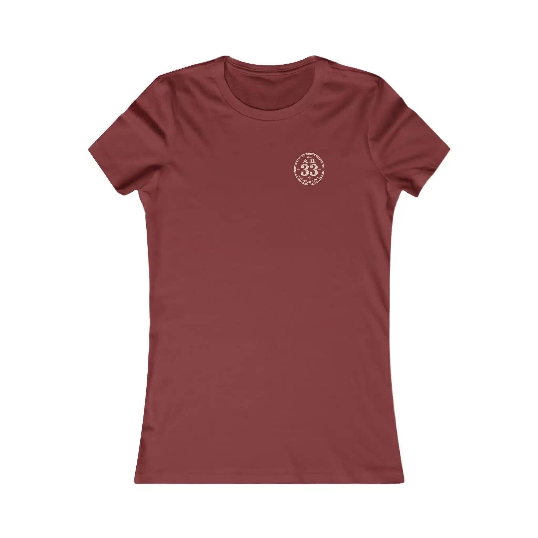 Women’s EST. A.D. 33 T-Shirt | Vintage Christian Shirt | I’m With Jesus - Image 7