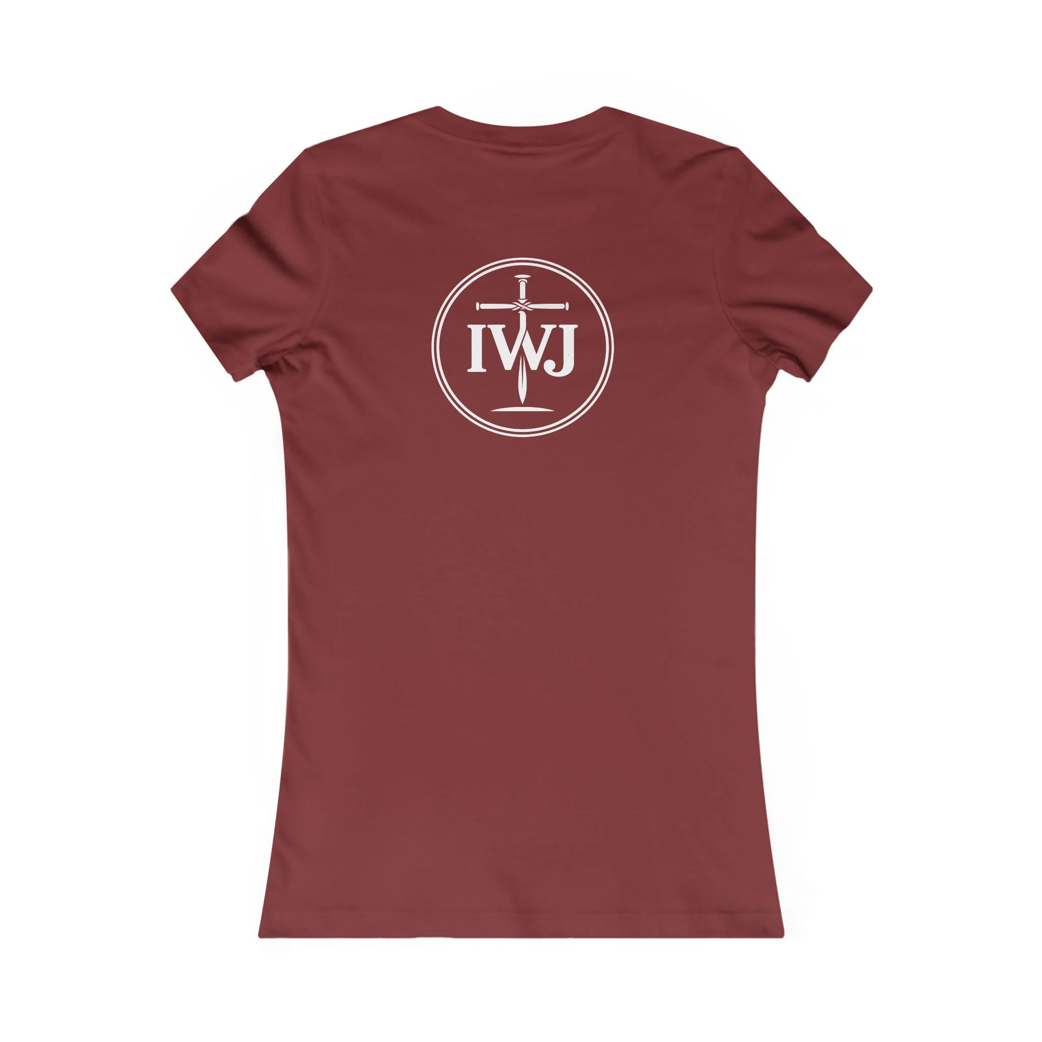 Women’s IWJ Minimal Logo Tee | Christian Streetwear Shirt | Faith-Based Apparel - Image 11