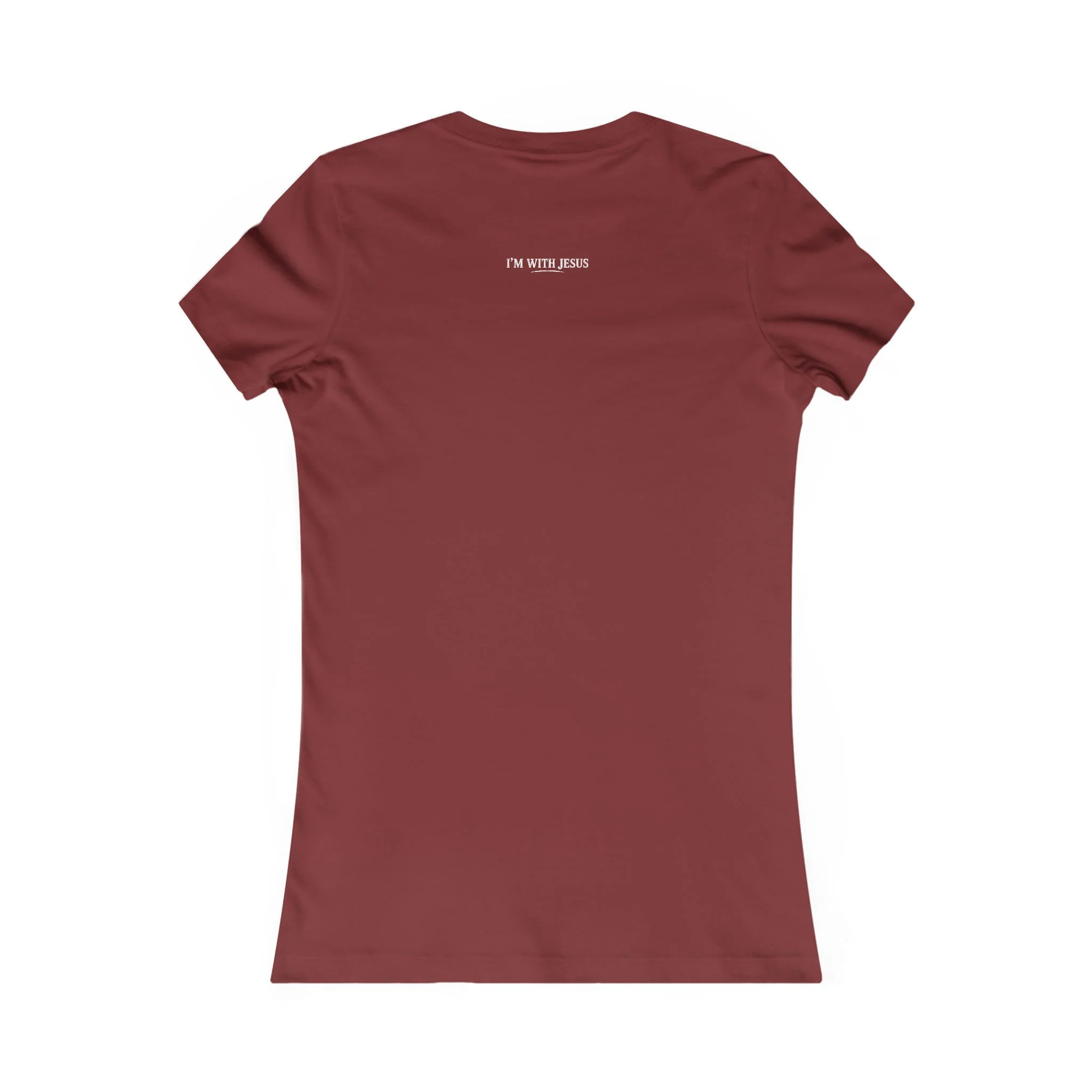 Women's I’m With Jesus T-Shirt | Christian Faith Tee | Bold Front Statement Shirt - Image 2