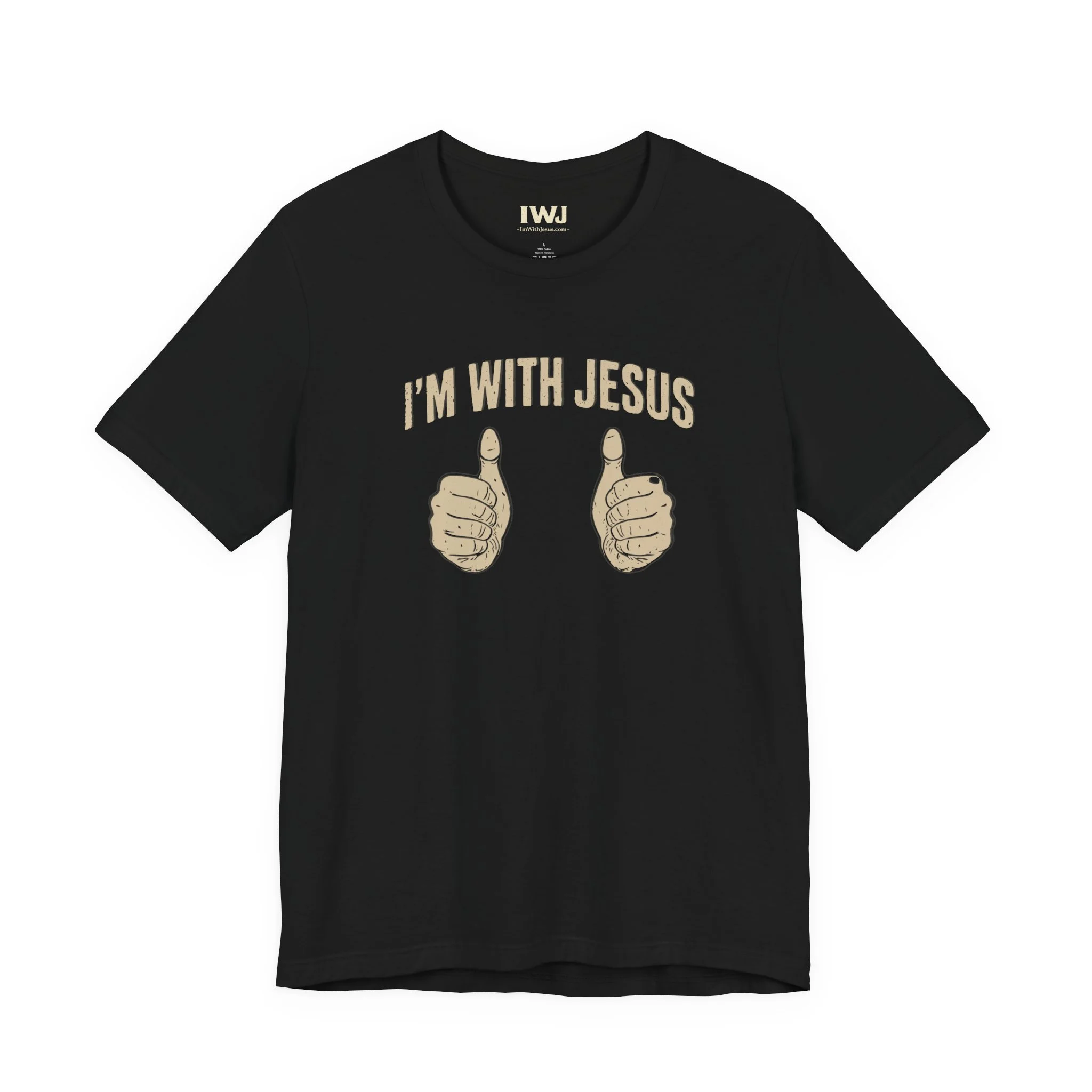 I’m With Jesus Front / Are You? Back T-Shirt | IWJ Faith Apparel - Image 7