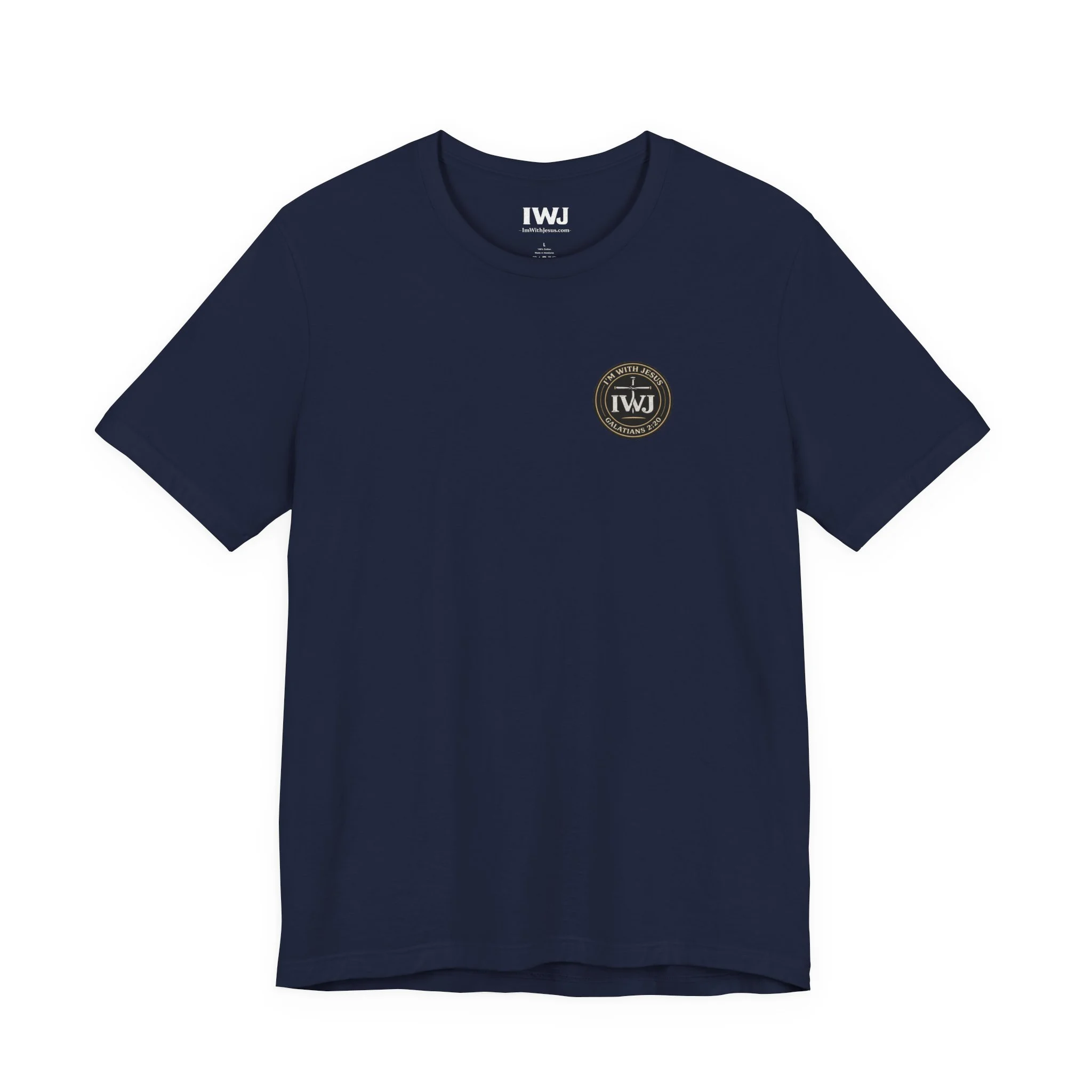IWJ Circle Logo Tee | Galatians 2:20 | IWJ Apparel | Faith Tee - Image 7