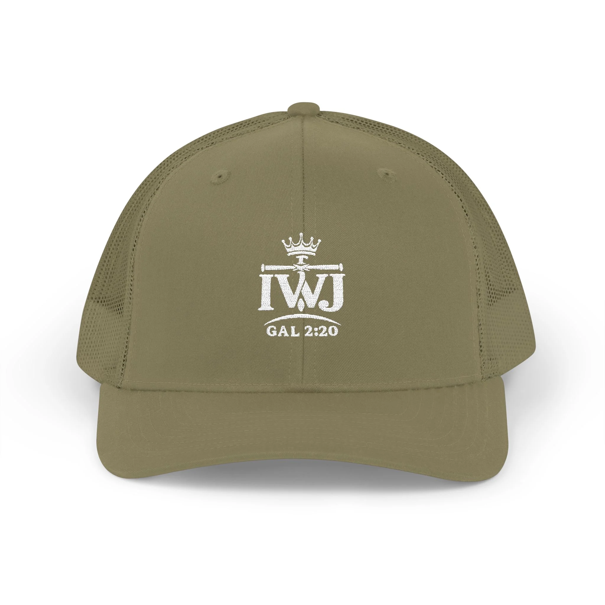 IWJ Crown Galatians 2:20 Trucker Hat | Premium Embroidered - Image 13