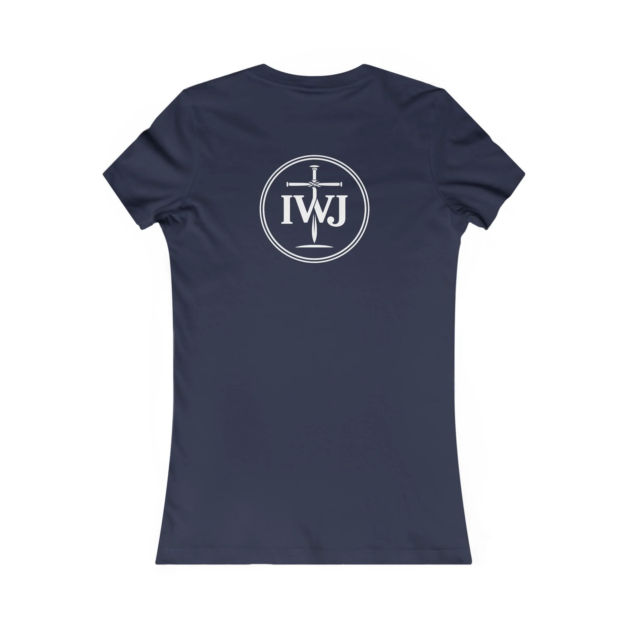 Women’s IWJ Minimal Logo Tee | Christian Streetwear Shirt | Faith-Based Apparel - Image 8
