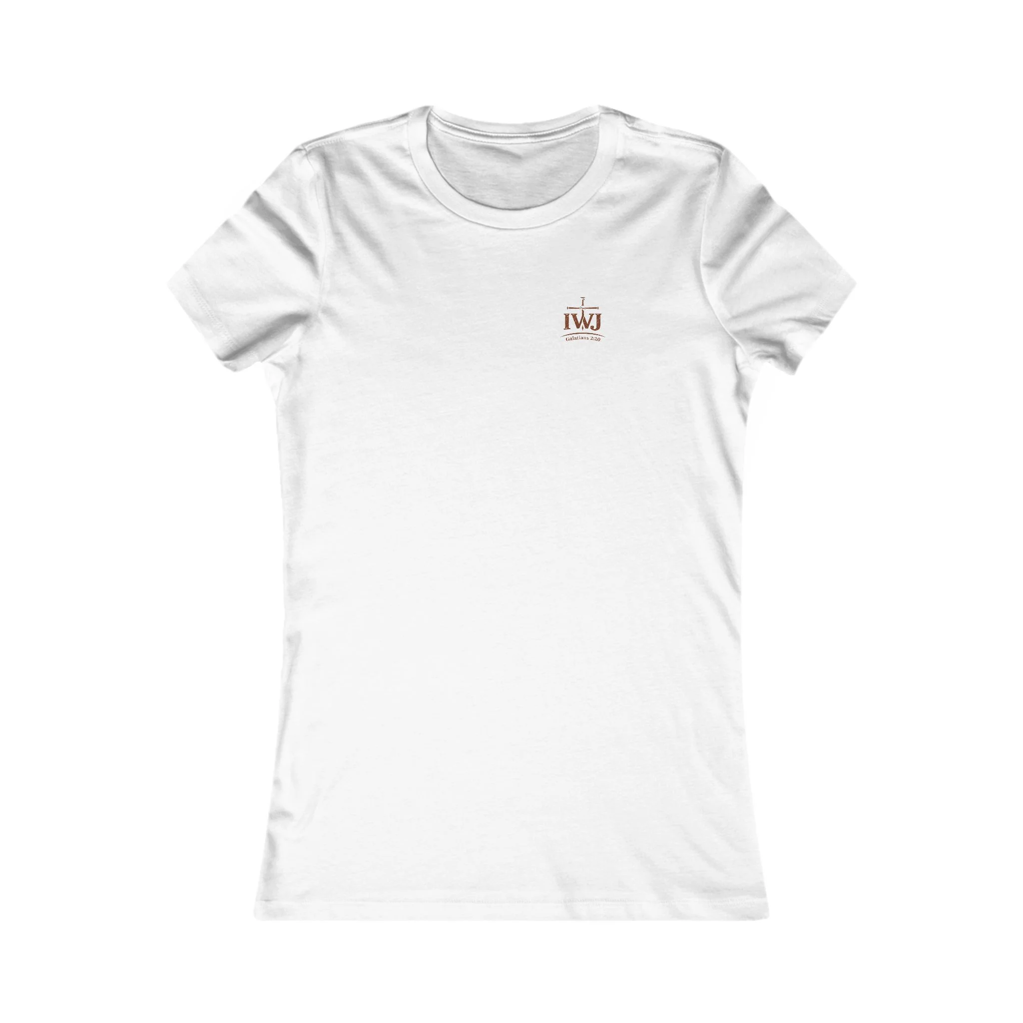 Women’s IWJ Minimal Logo Tee | Christian Streetwear Shirt | Faith-Based Apparel - Image 2