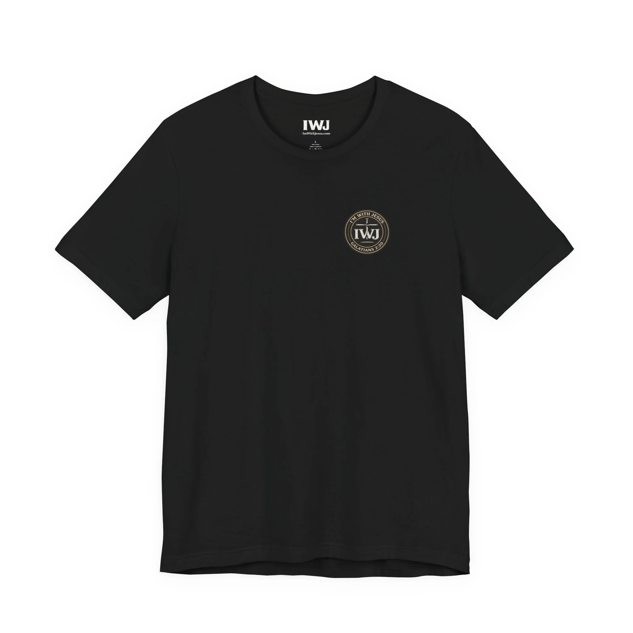 IWJ Circle Logo Tee | Galatians 2:20 | IWJ Apparel | Faith Tee - Image 5