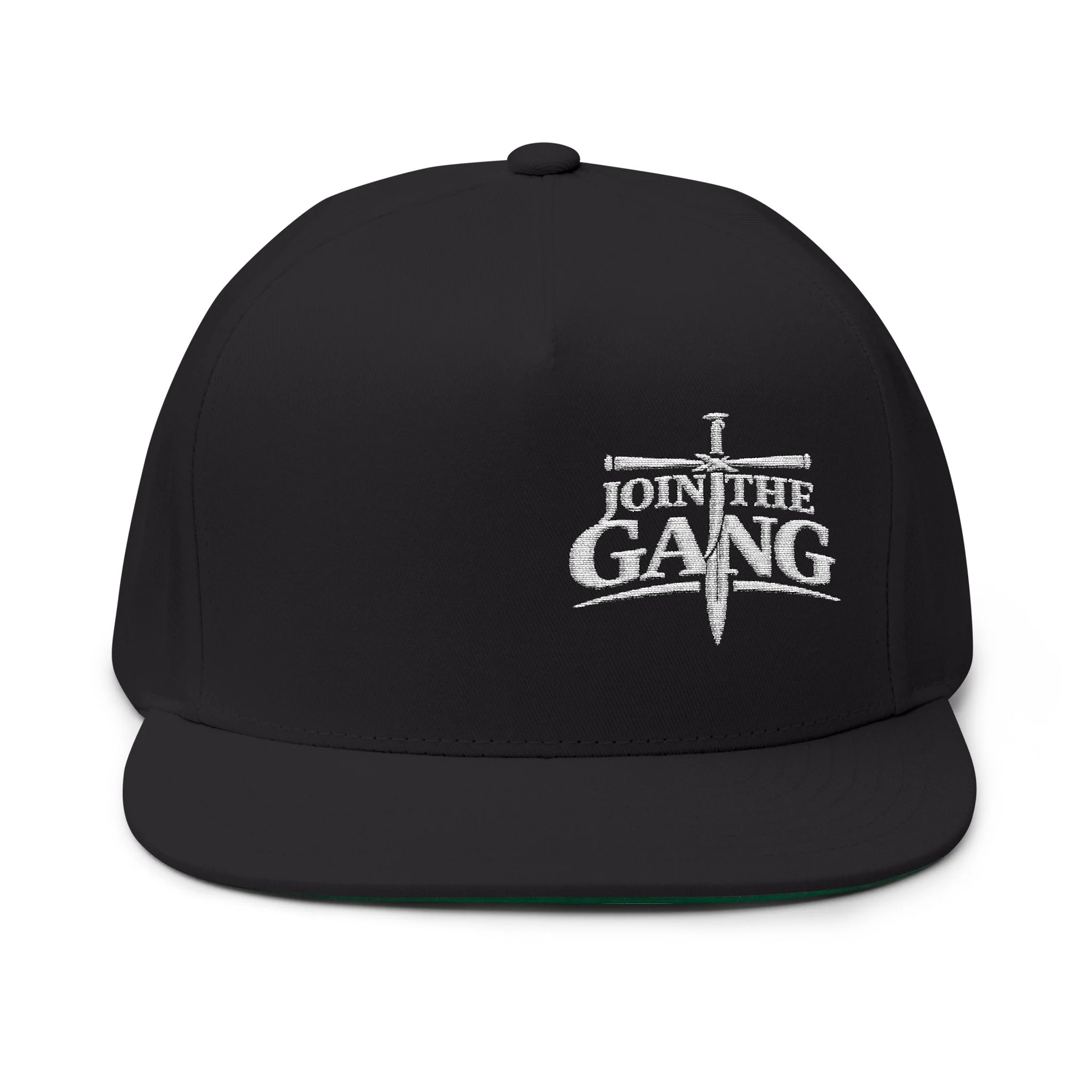 Join The Gang Hat | IWJ White Off Center Premium Streetwear Cap | (Sword Cross Faith Design) - Image 5