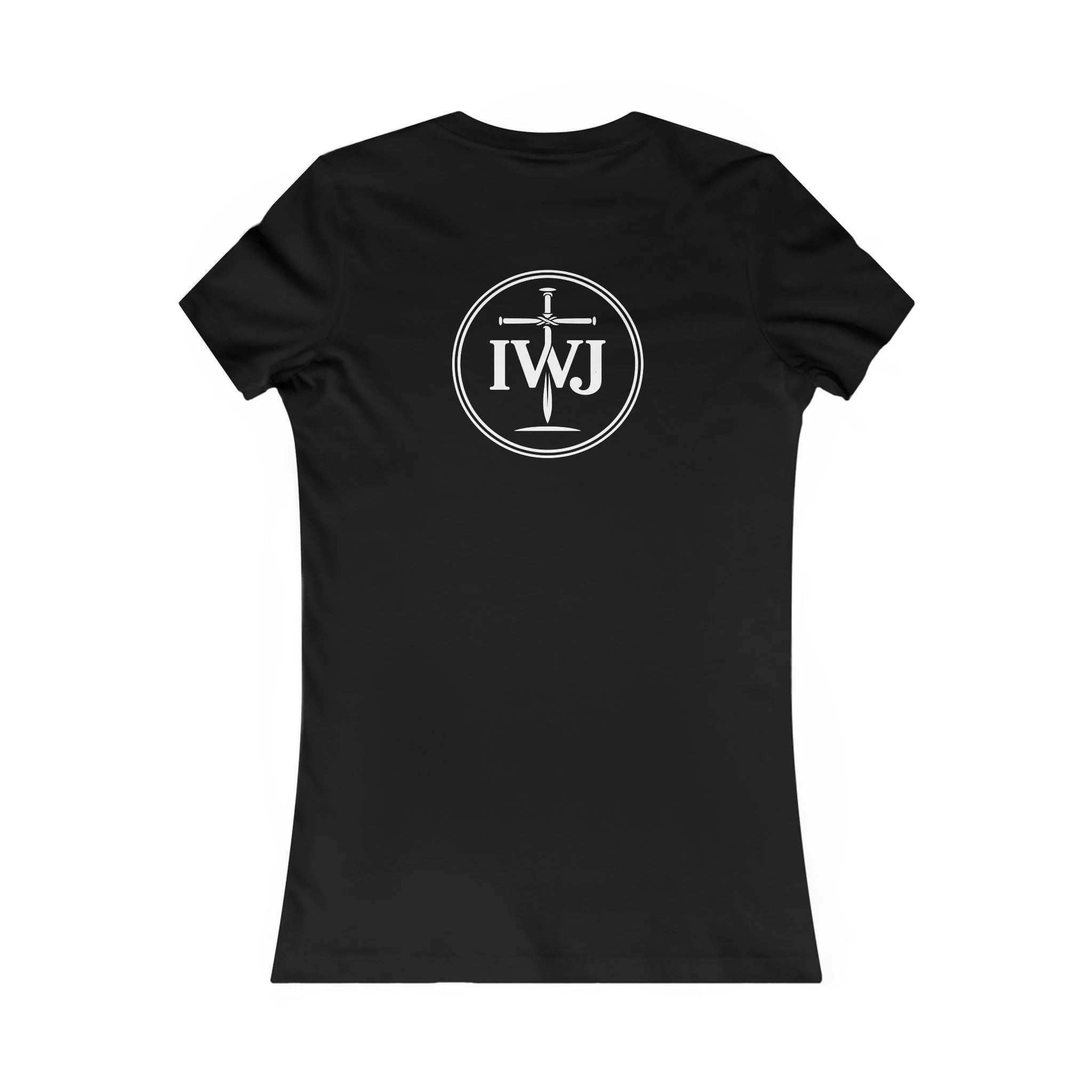 Women’s IWJ Minimal Logo Tee | Christian Streetwear Shirt | Faith-Based Apparel - Image 5