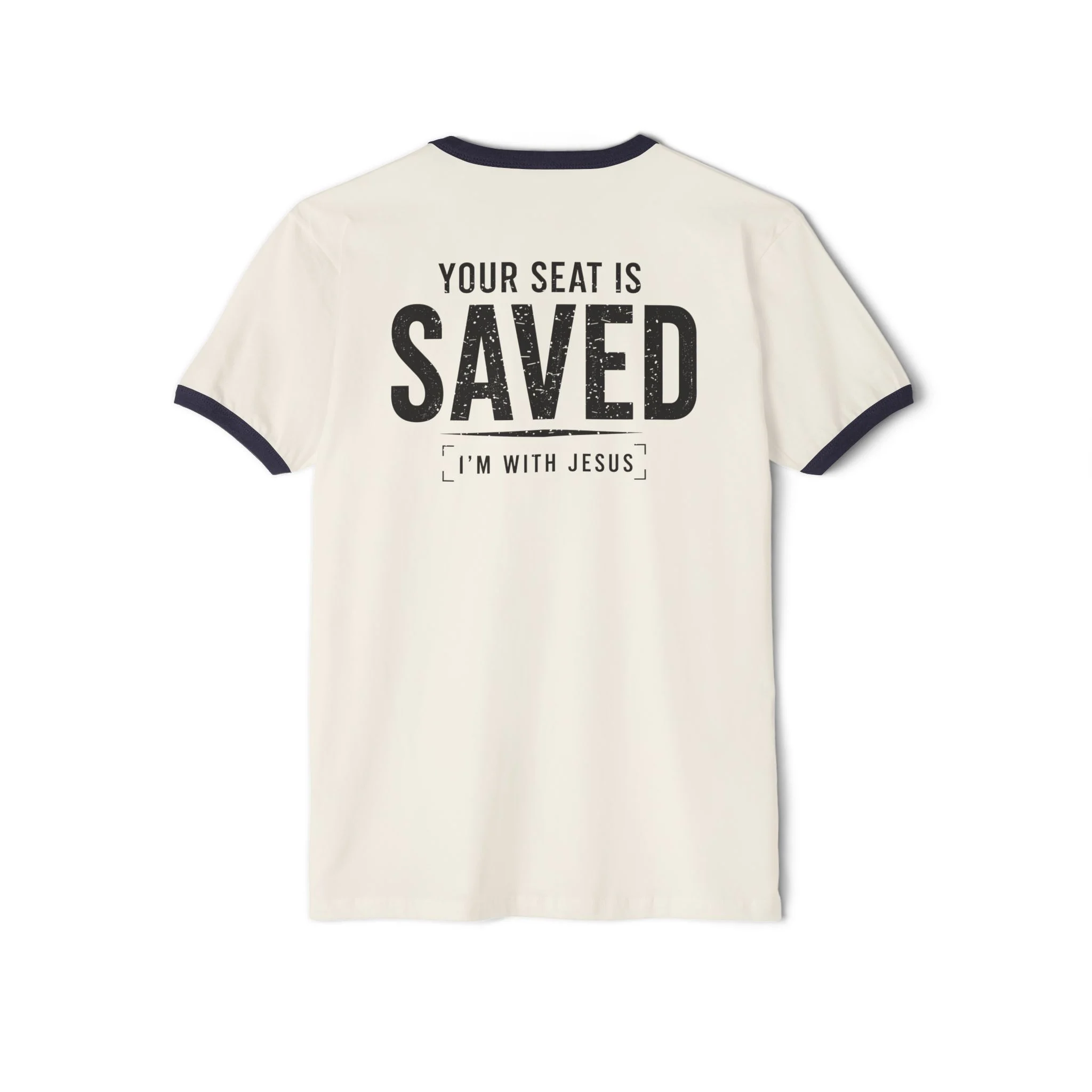Your Seat Is Saved Ringer Tee | IWJ Fueling the Flock™ | Premium Christian Tee - Image 8
