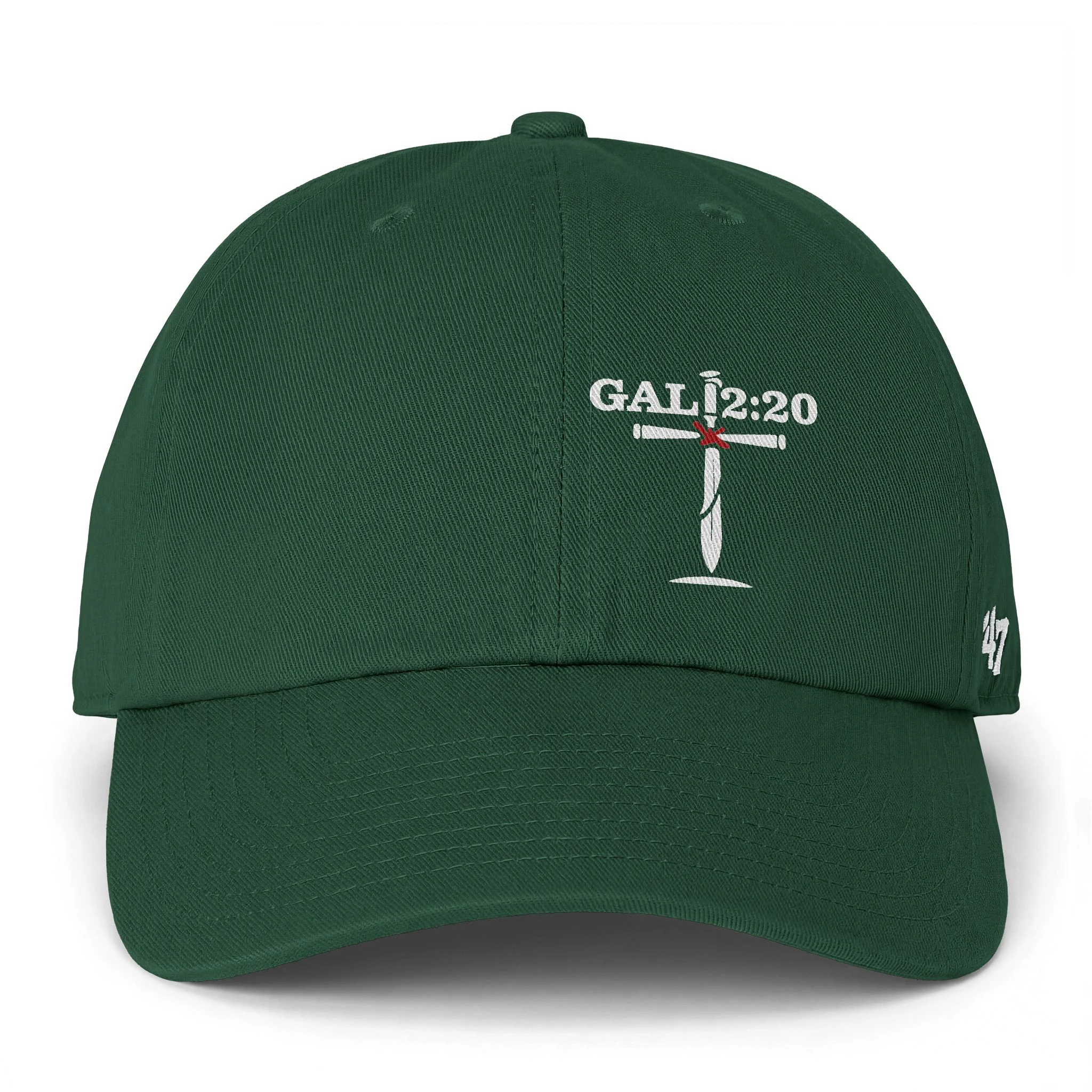 IWJ ’47 Clean Up Dad Hat | (Gal 2:20) Cross | Premium Embroidered - Image 3