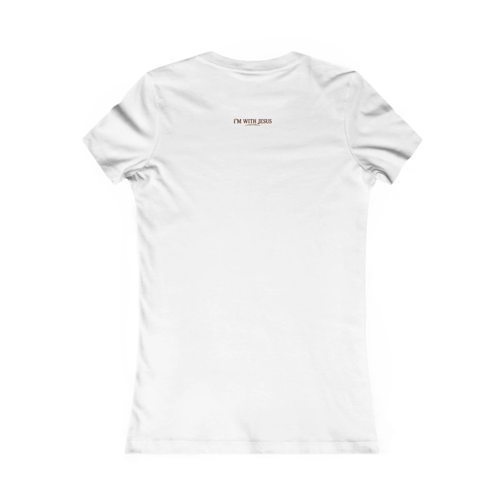 Women's I’m With Jesus T-Shirt | Christian Faith Tee | Bold Front Statement Shirt - Image 5
