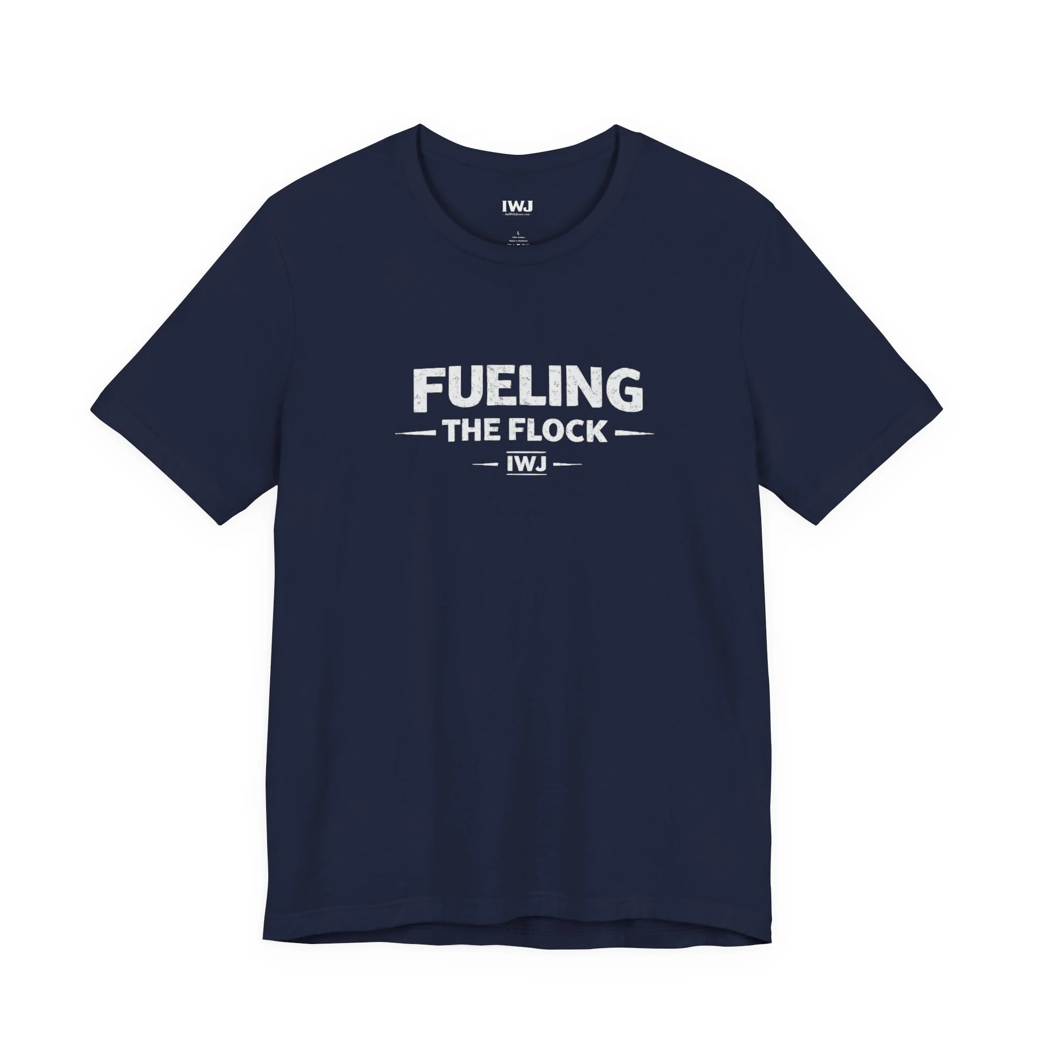 Fueling The Flock | IWJ Faith Family Serving | Ministry Shirt - Image 2