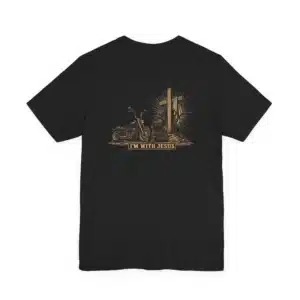 Kneeling at the Cross T-Shirt | Christian Motorcycle Shirt | IWJ