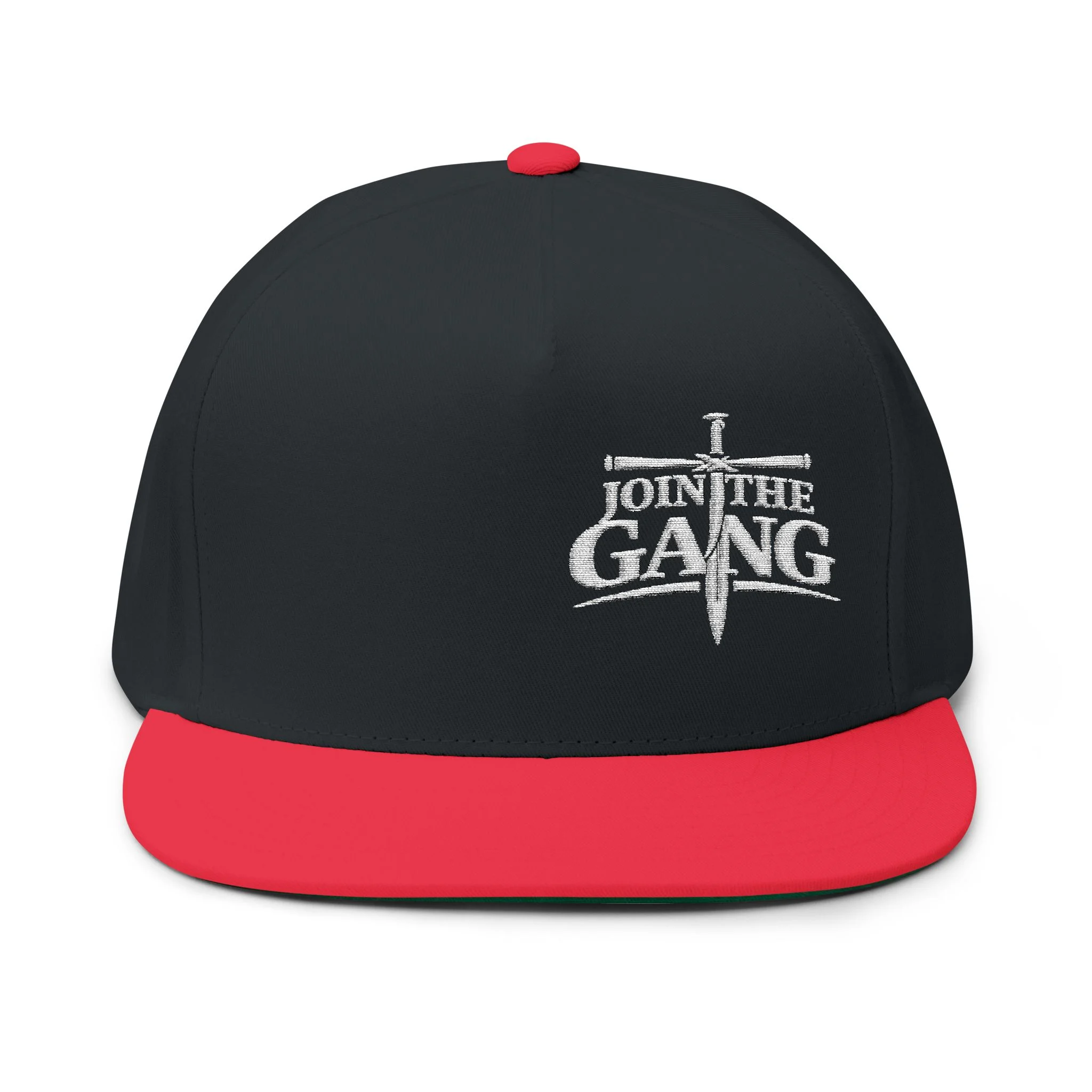 Join The Gang Hat | IWJ White Off Center Premium Streetwear Cap | (Sword Cross Faith Design) - Image 9