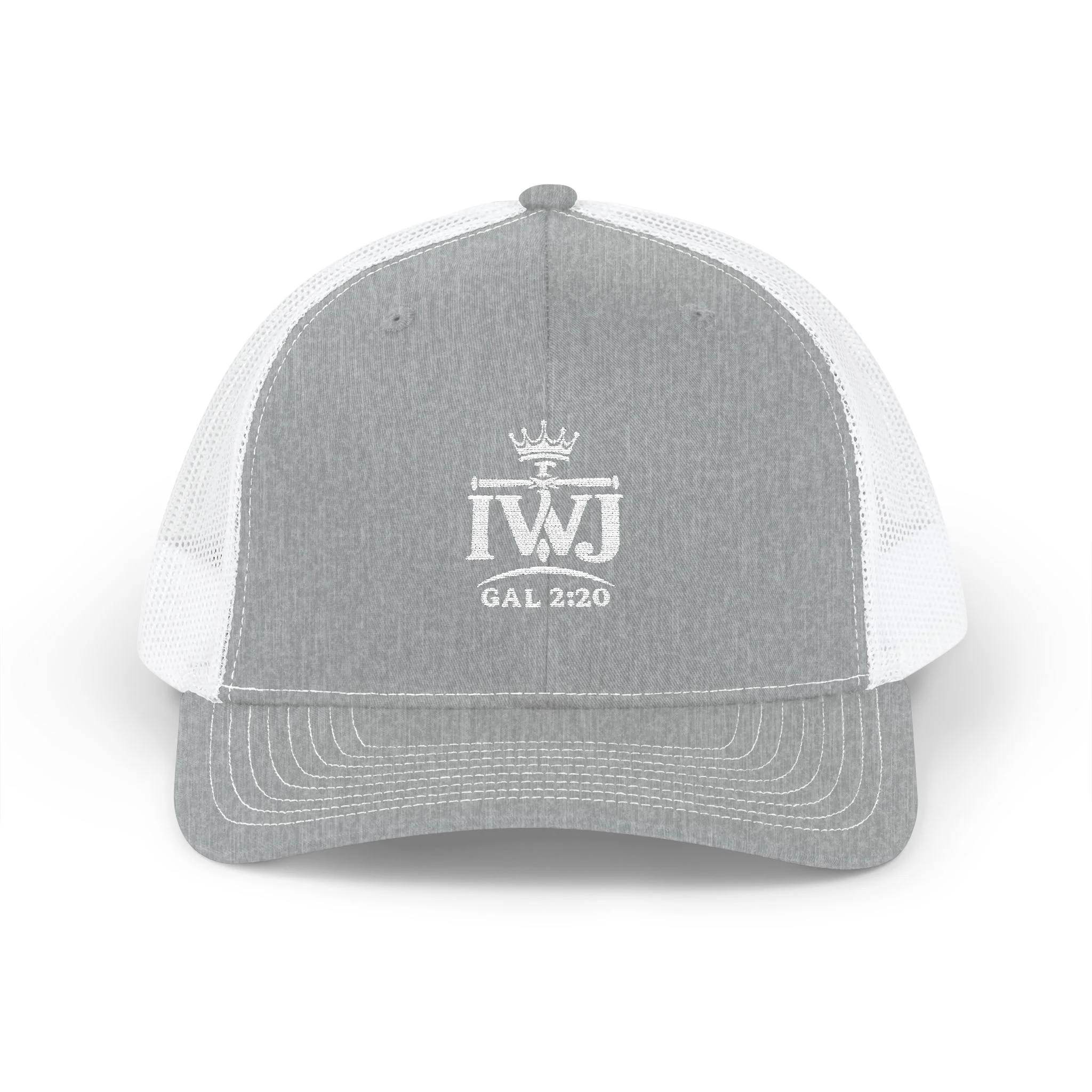 IWJ Crown Galatians 2:20 Trucker Hat | Premium Embroidered - Image 3