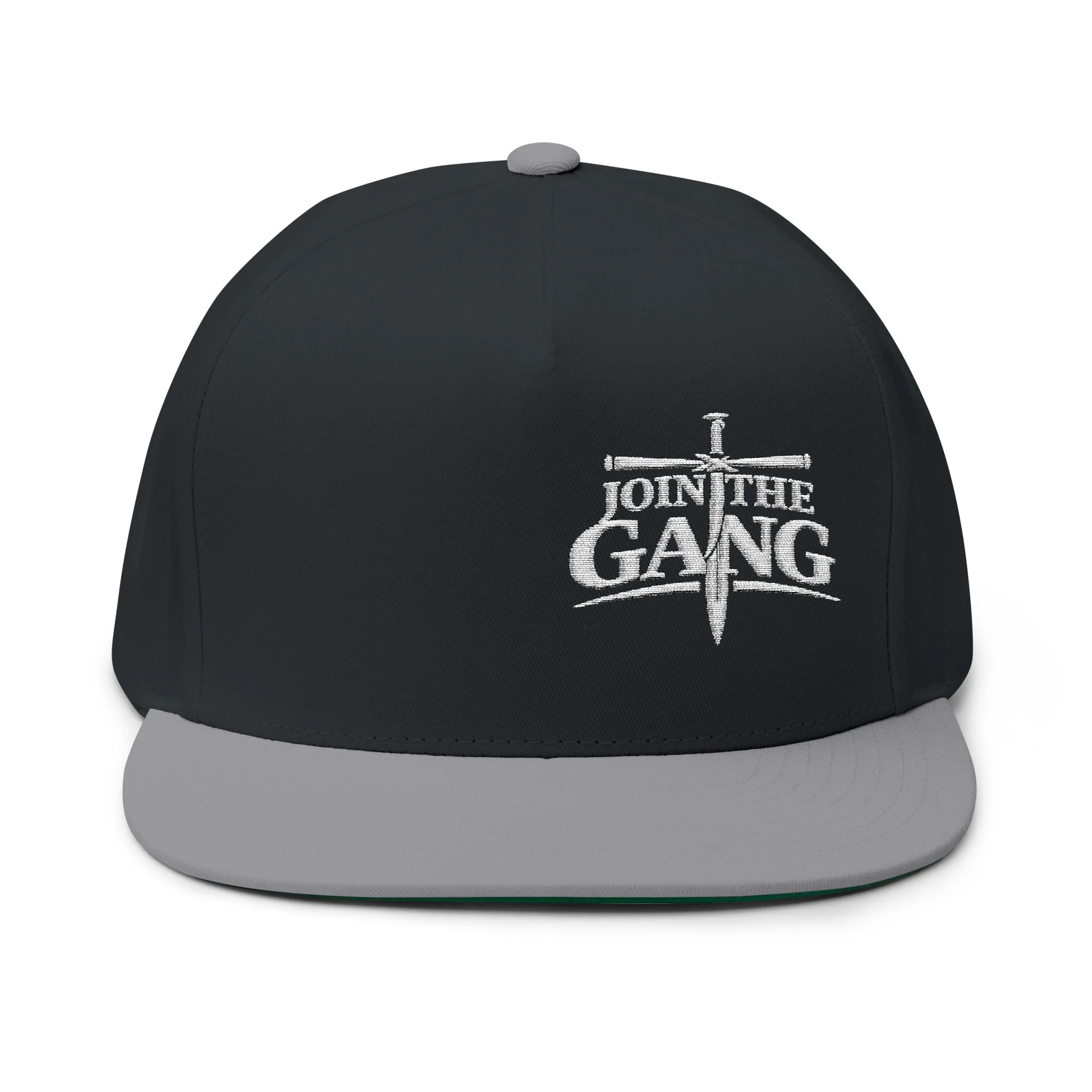 Join The Gang Hat | IWJ White Off Center Premium Streetwear Cap | (Sword Cross Faith Design) - Image 7