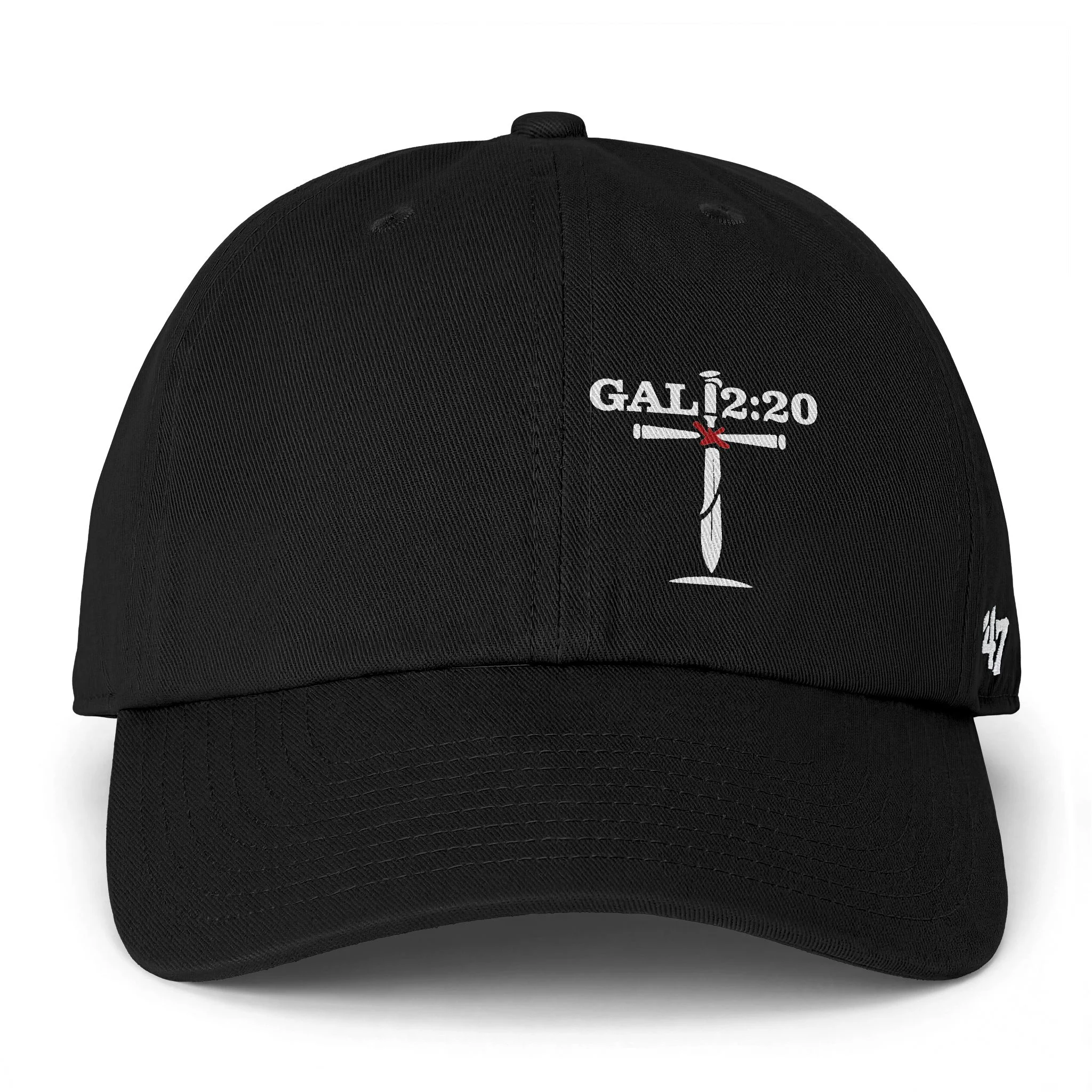 IWJ ’47 Clean Up Dad Hat | (Gal 2:20) Cross | Premium Embroidered