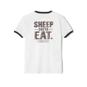 Fueling The Flock Sheep Gotta Eat T-Shirt | IWJ Ringer Tee