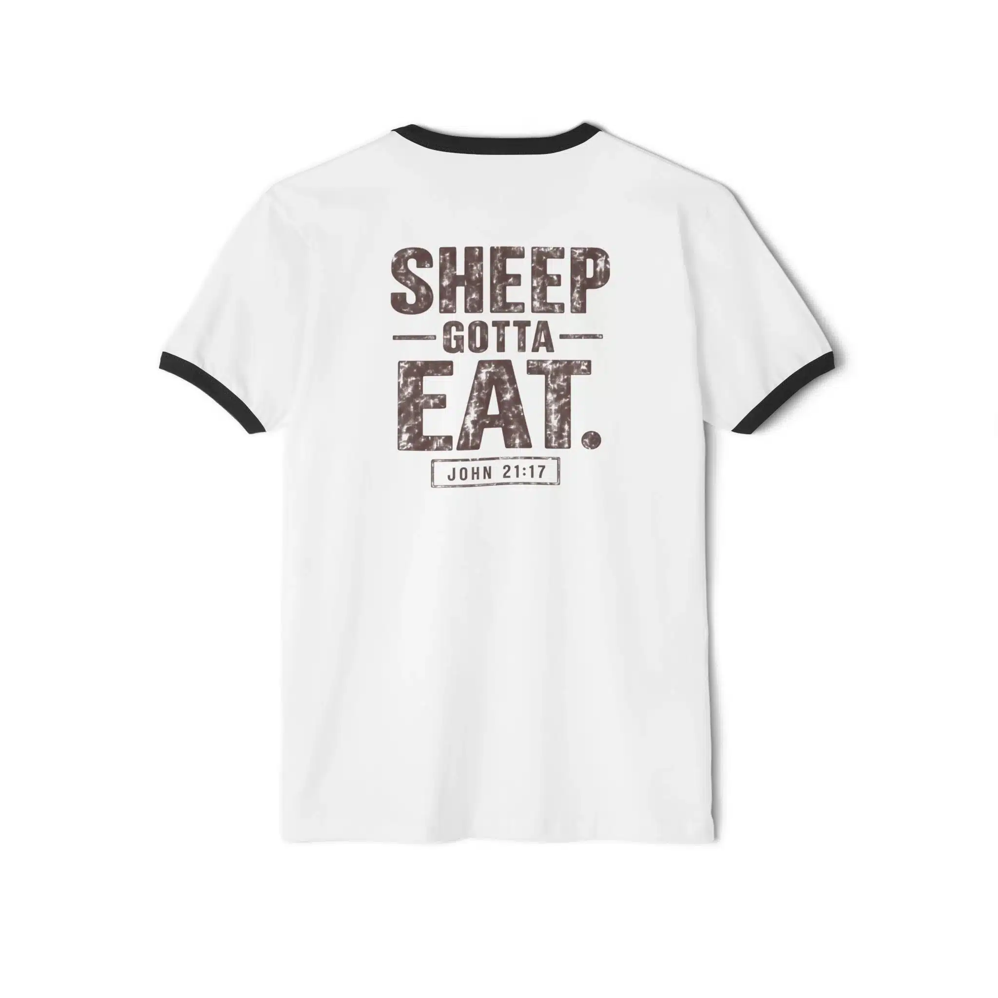 Fueling The Flock Sheep Gotta Eat T-Shirt | IWJ Ringer Tee