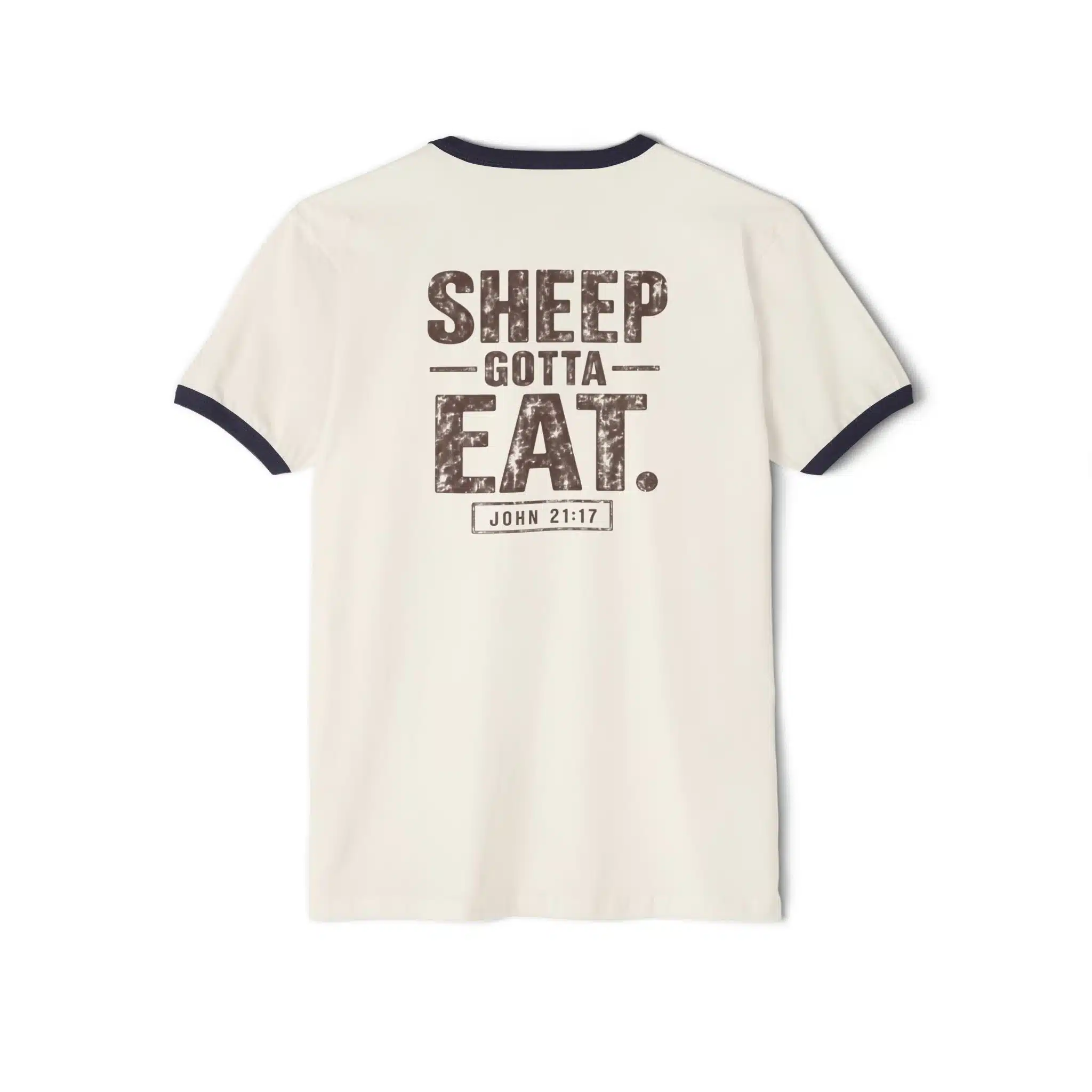 Fueling The Flock Sheep Gotta Eat T-Shirt | IWJ Ringer Tee - Image 8