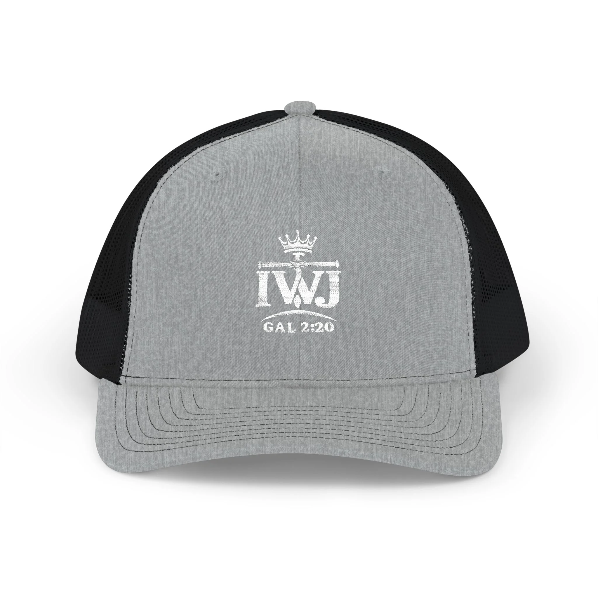 IWJ Crown Galatians 2:20 Trucker Hat | Premium Embroidered - Image 11