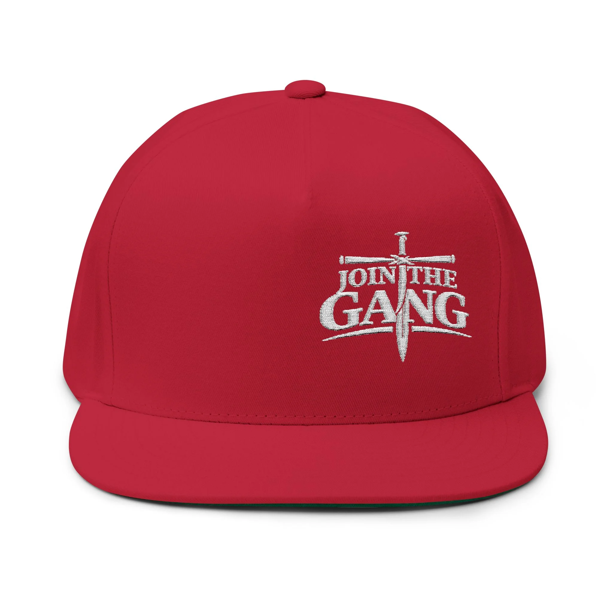 Join The Gang Hat | IWJ White Off Center Premium Streetwear Cap | (Sword Cross Faith Design) - Image 11