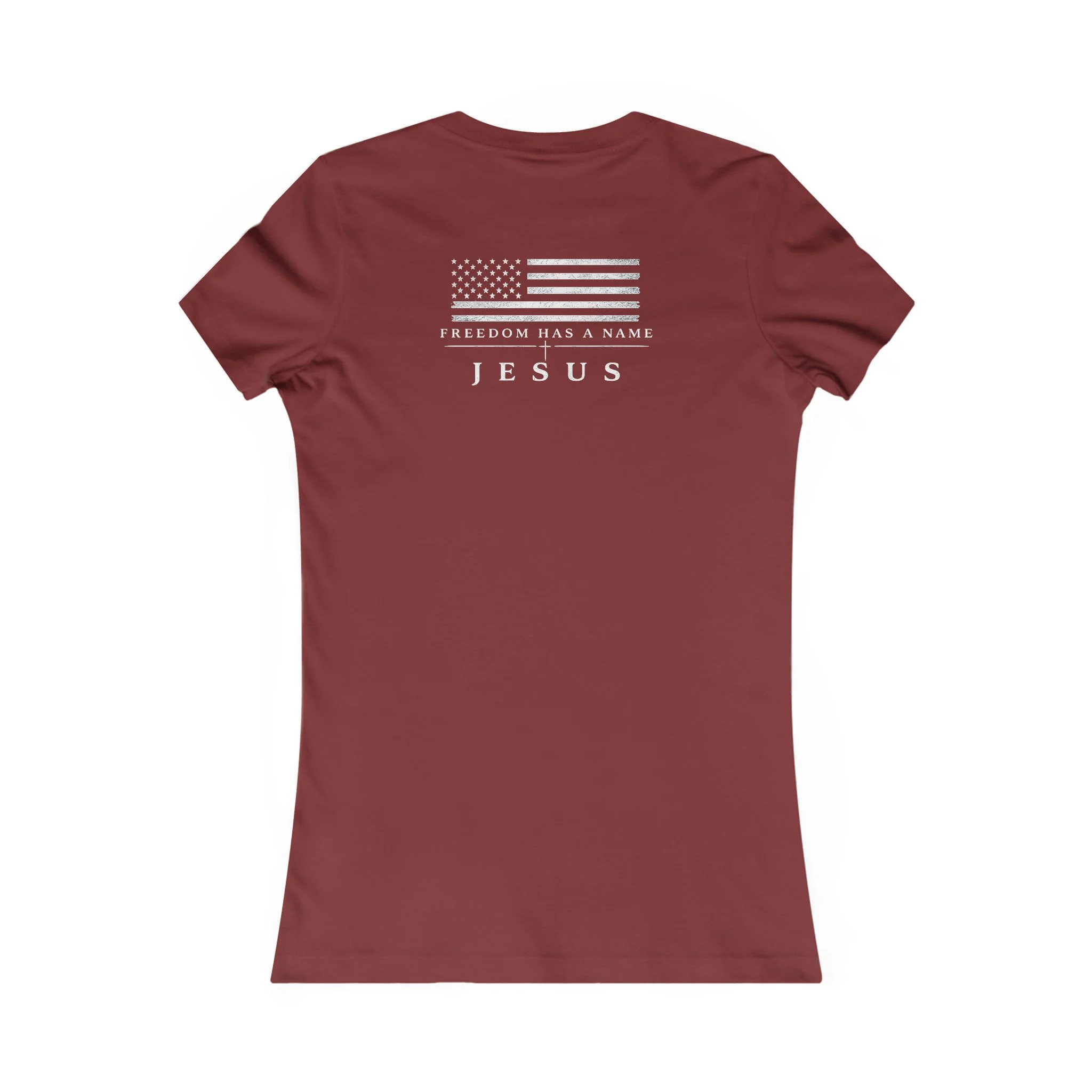 Women's Freedom Has A Name | JESUS IWJ Premium Faith Tee - Image 8