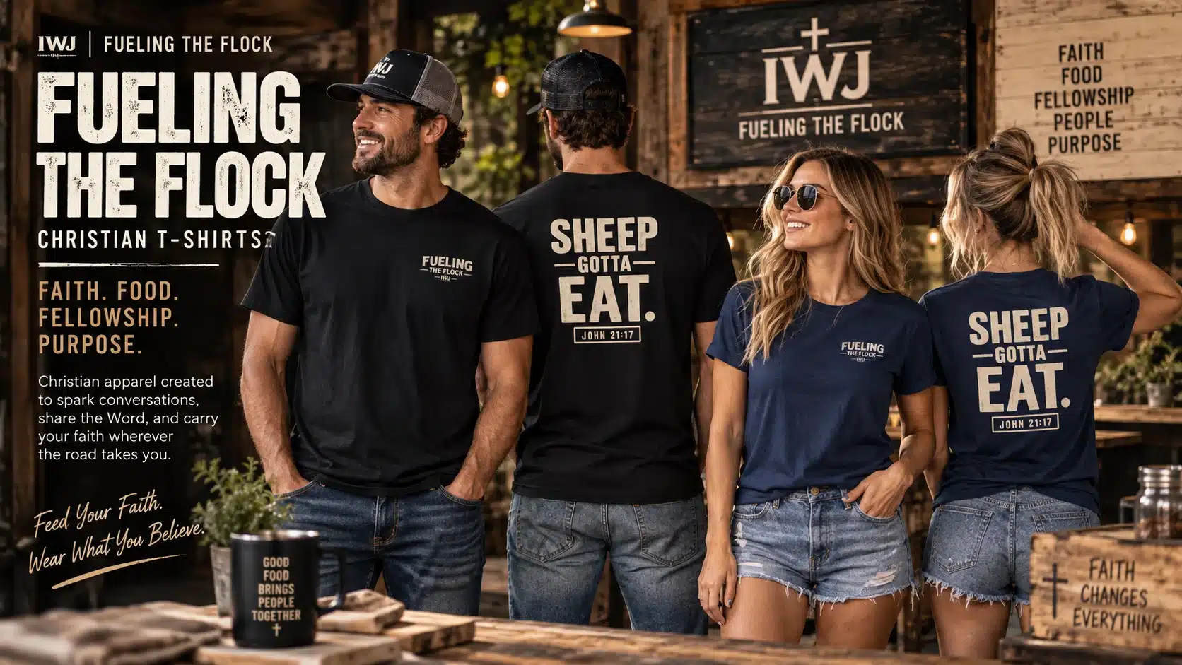 Fueling The Flock Sheep Gotta Eats I'm With Jesus