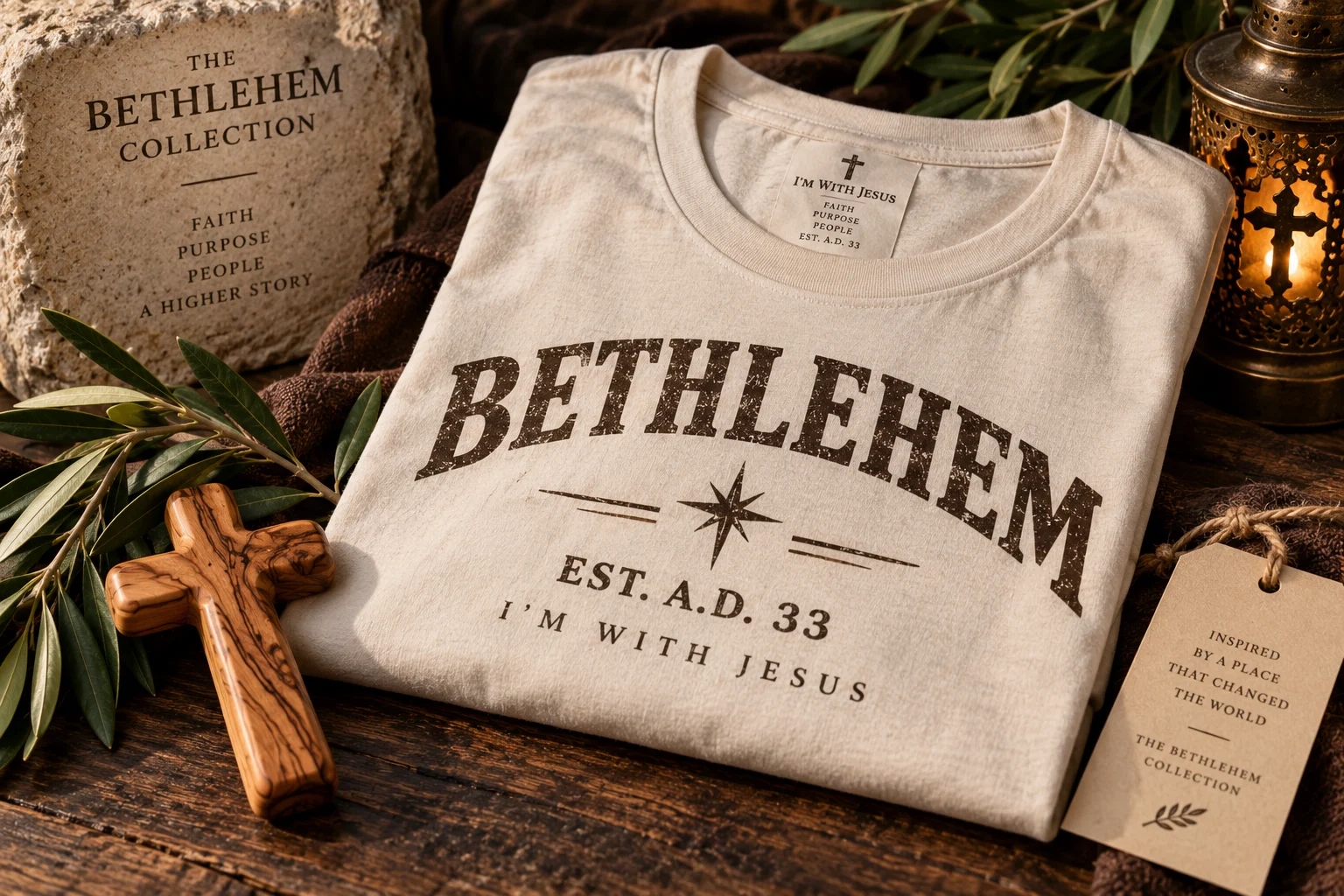 The Bethlehem Collection I'm With Jesus Apparel